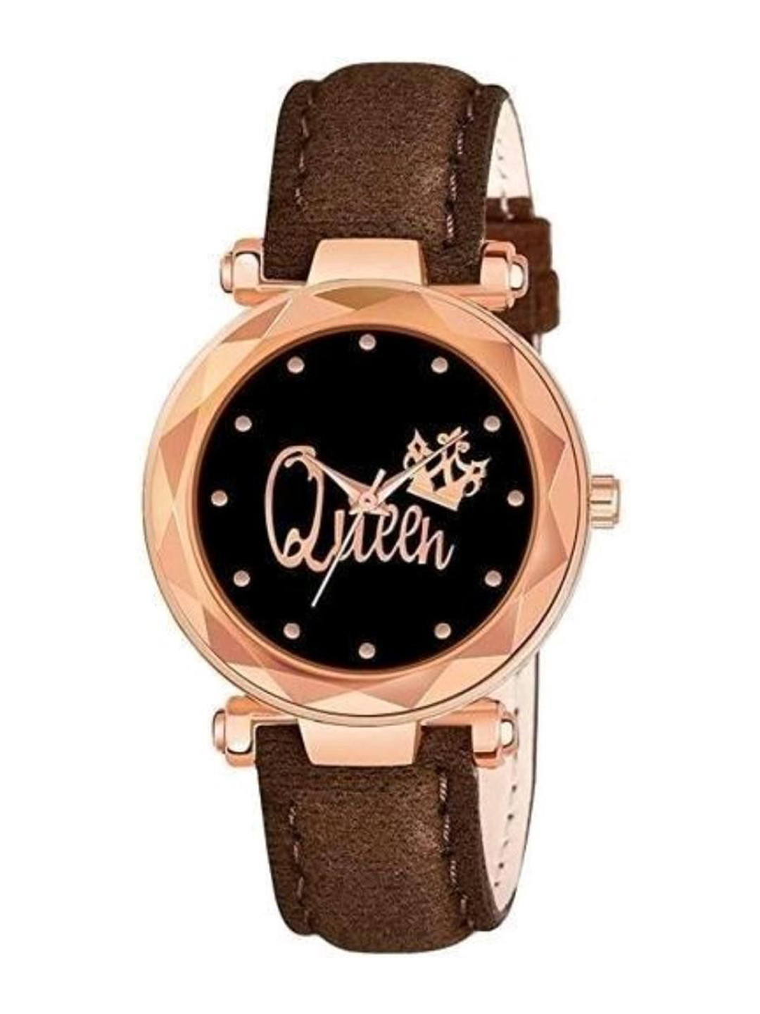 Miss Perfect Women Embellished Dial & Leather Textured Straps Digital Watch Cvv128