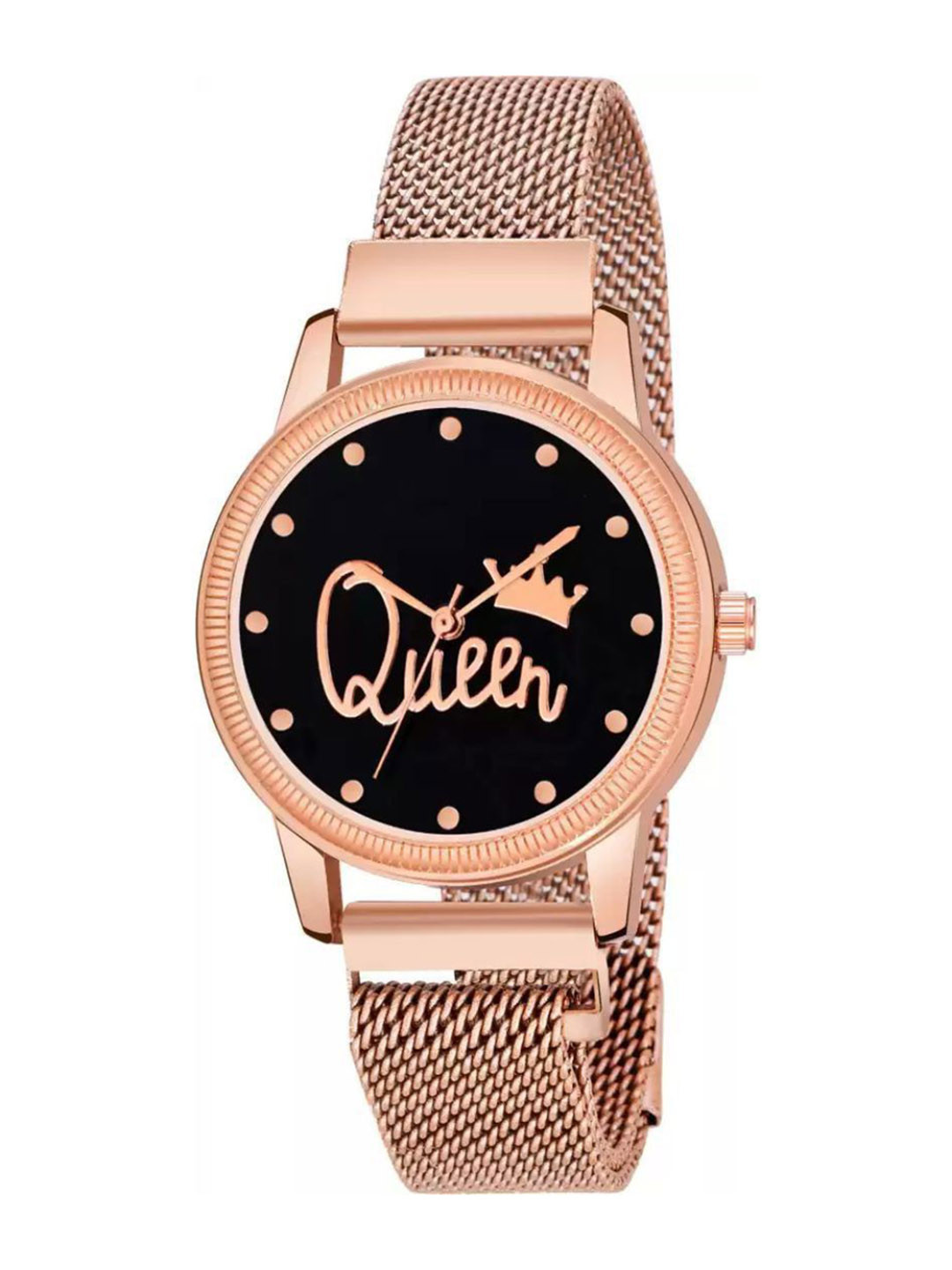 Miss Perfect Unisex Embellished Dial & Bracelet Style Straps Analogue Watch jk700