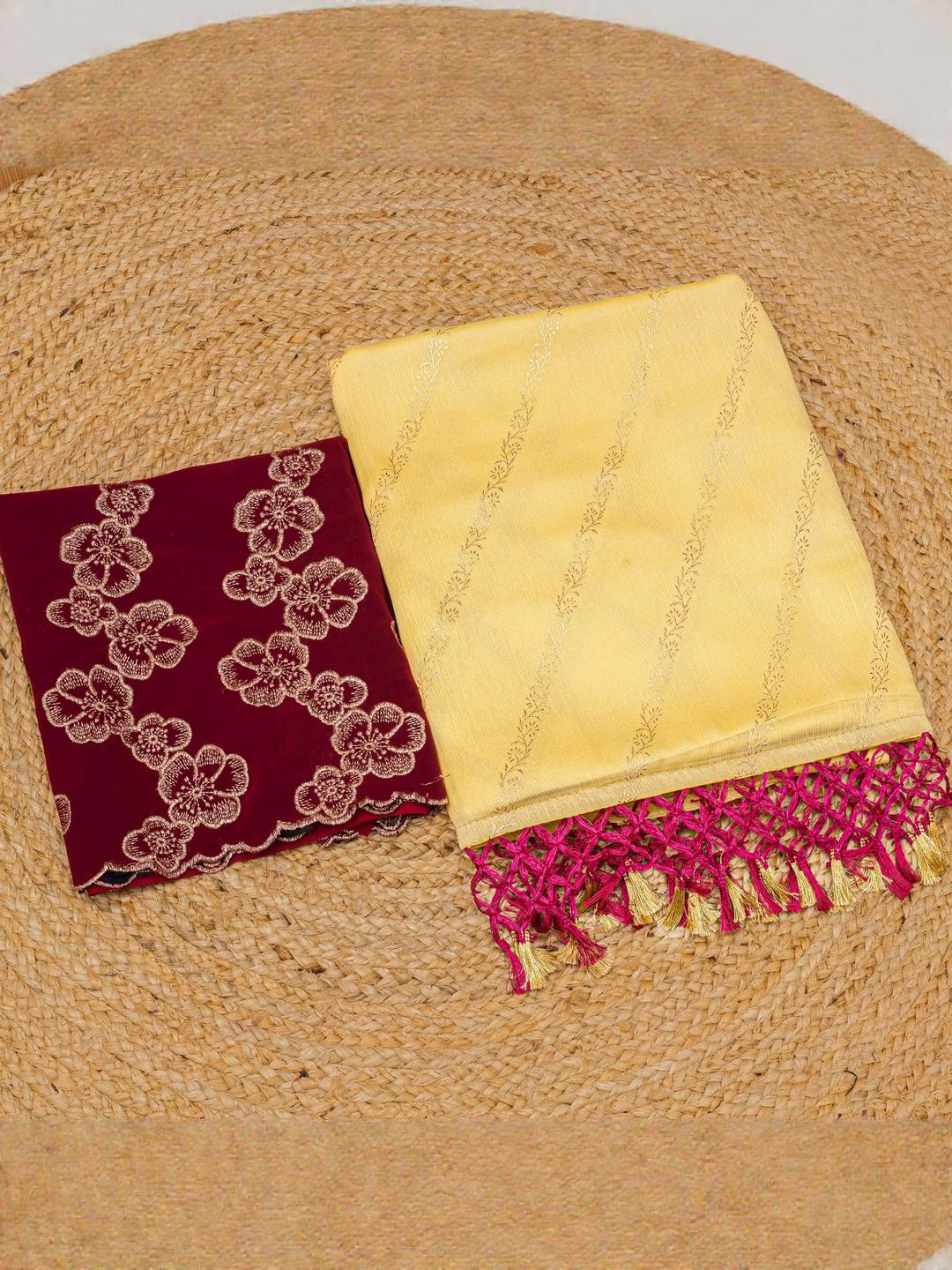 Zenophily Embellished Bollywood Pure Georgette Saree With Blouse