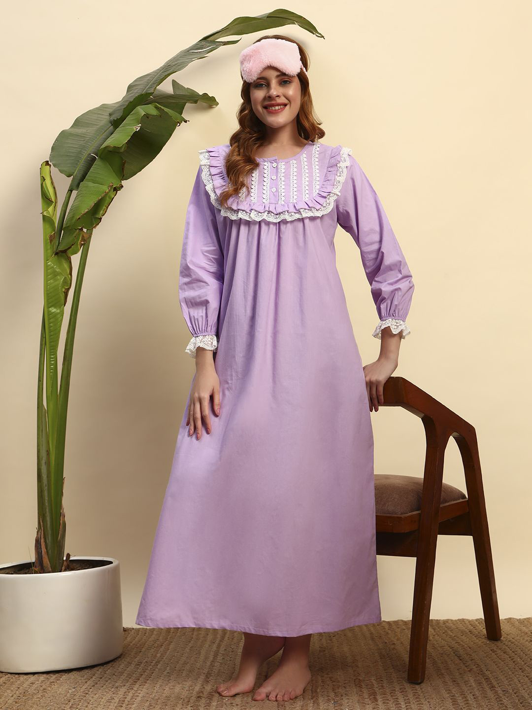 SEPHANI Cotton Maxi Nightdress