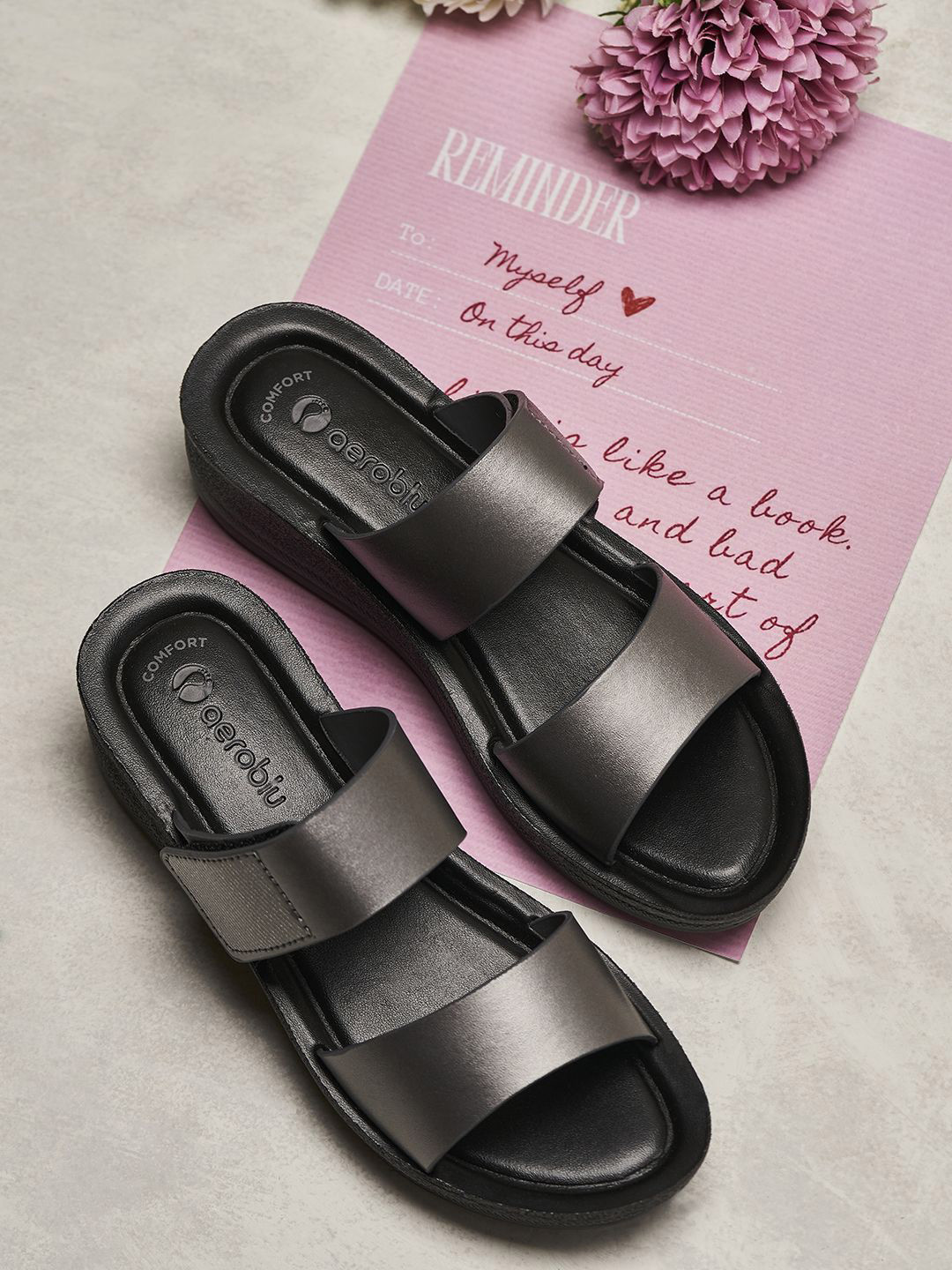 Aeroblu Women Wedge Slip-on Sandals