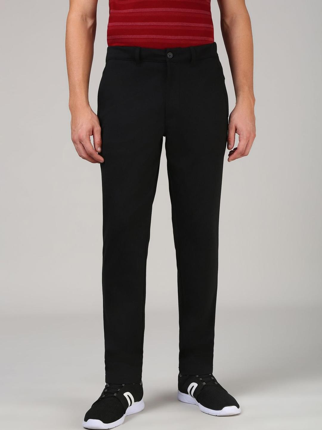 Van Heusen Men Solid Functional Pocket 9 to 9 Travel Pant