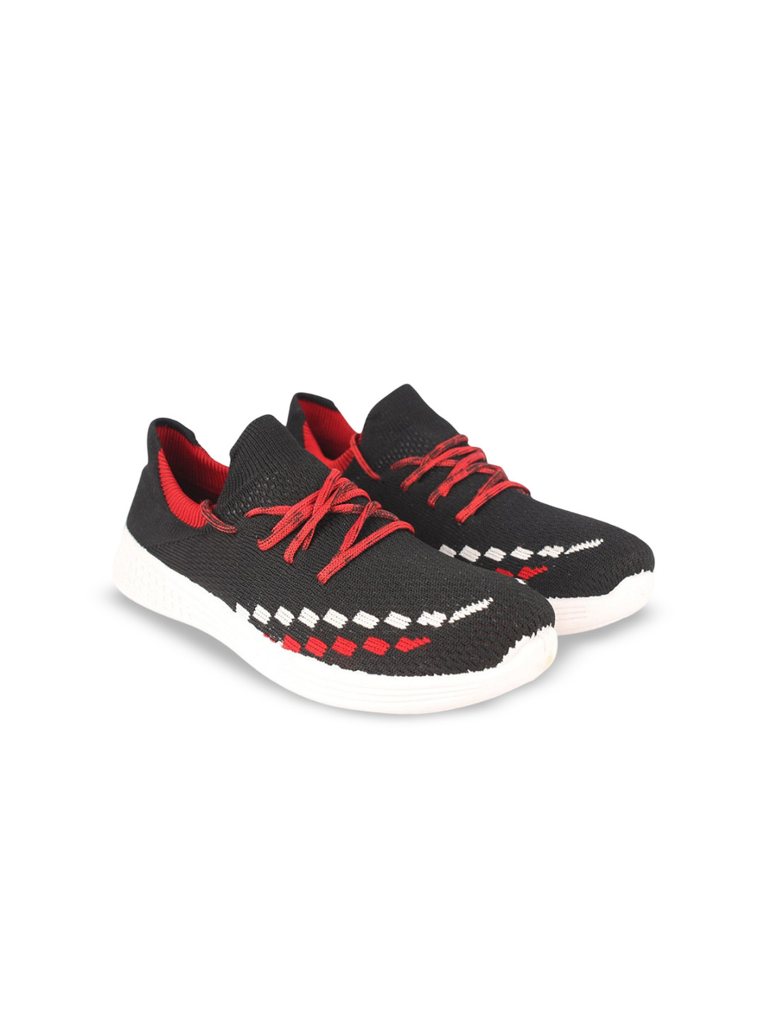 RICHALE Women Abstract Printed Woven Design Sneakers