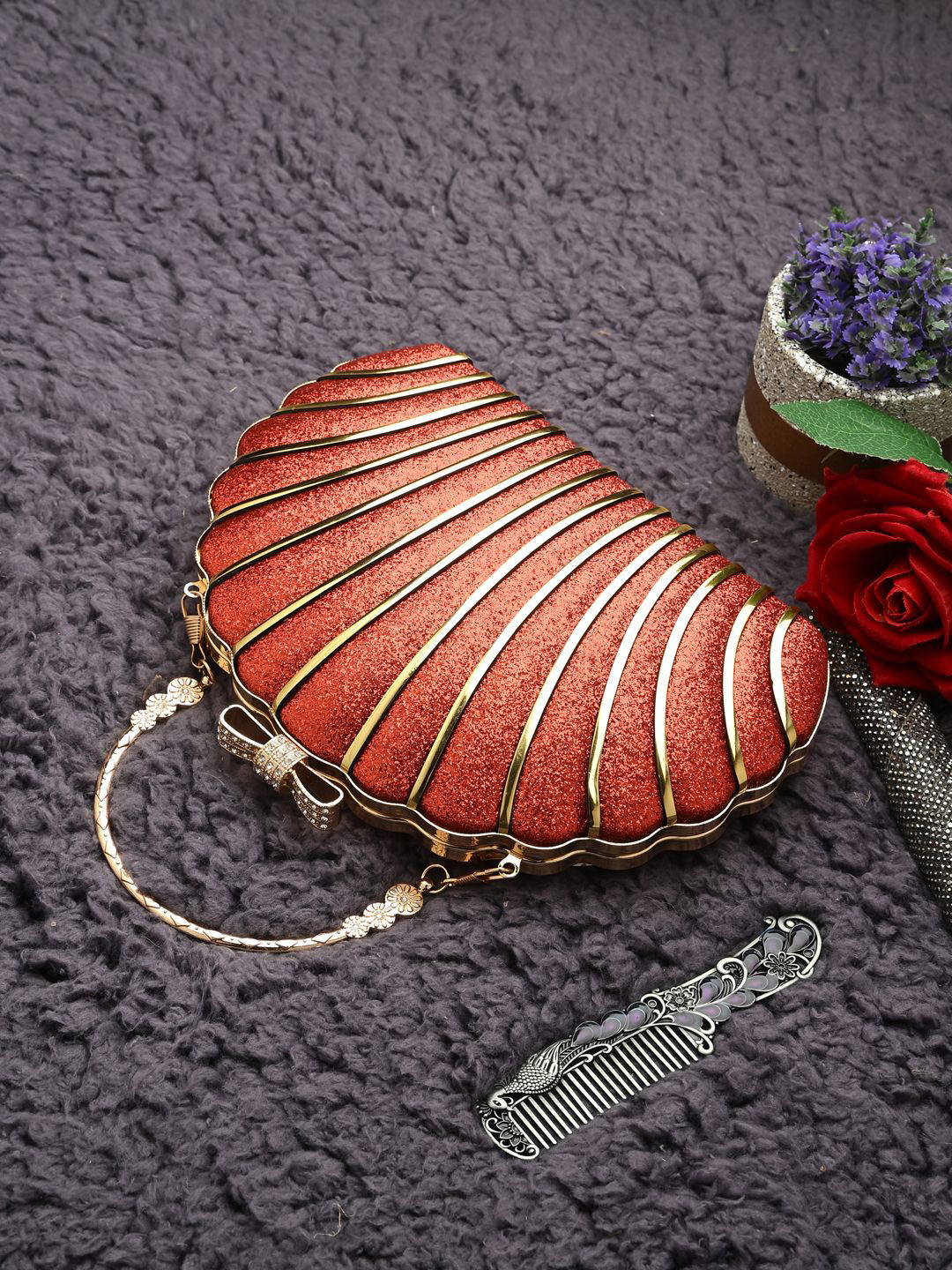 Toobacraft Half Moon Clutch With Wrist Loop