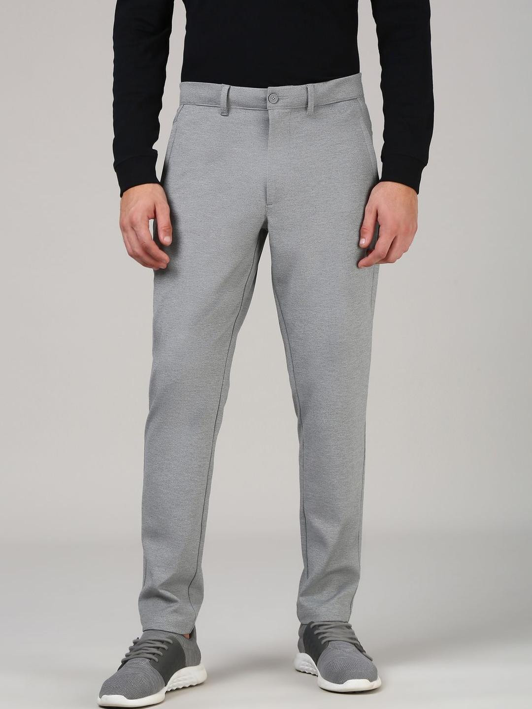 Van Heusen Men Solid Functional Pocket 9 to 9 Travel Pant