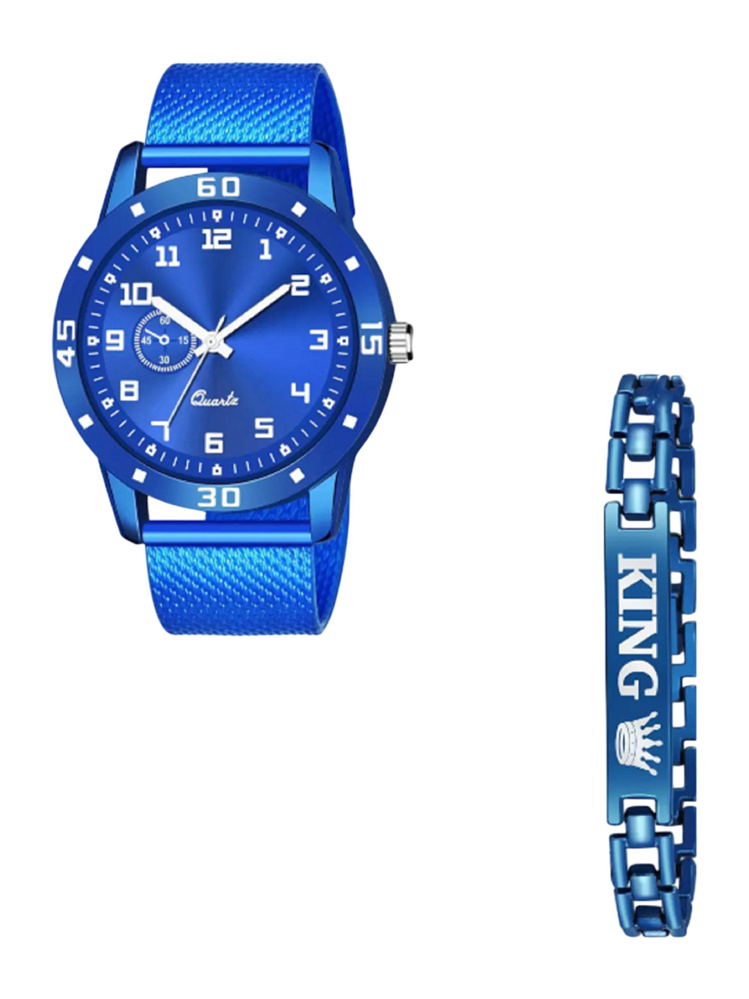 Miss Perfect Unisex Analogue Watch And Bracelet Gift Set PU 1