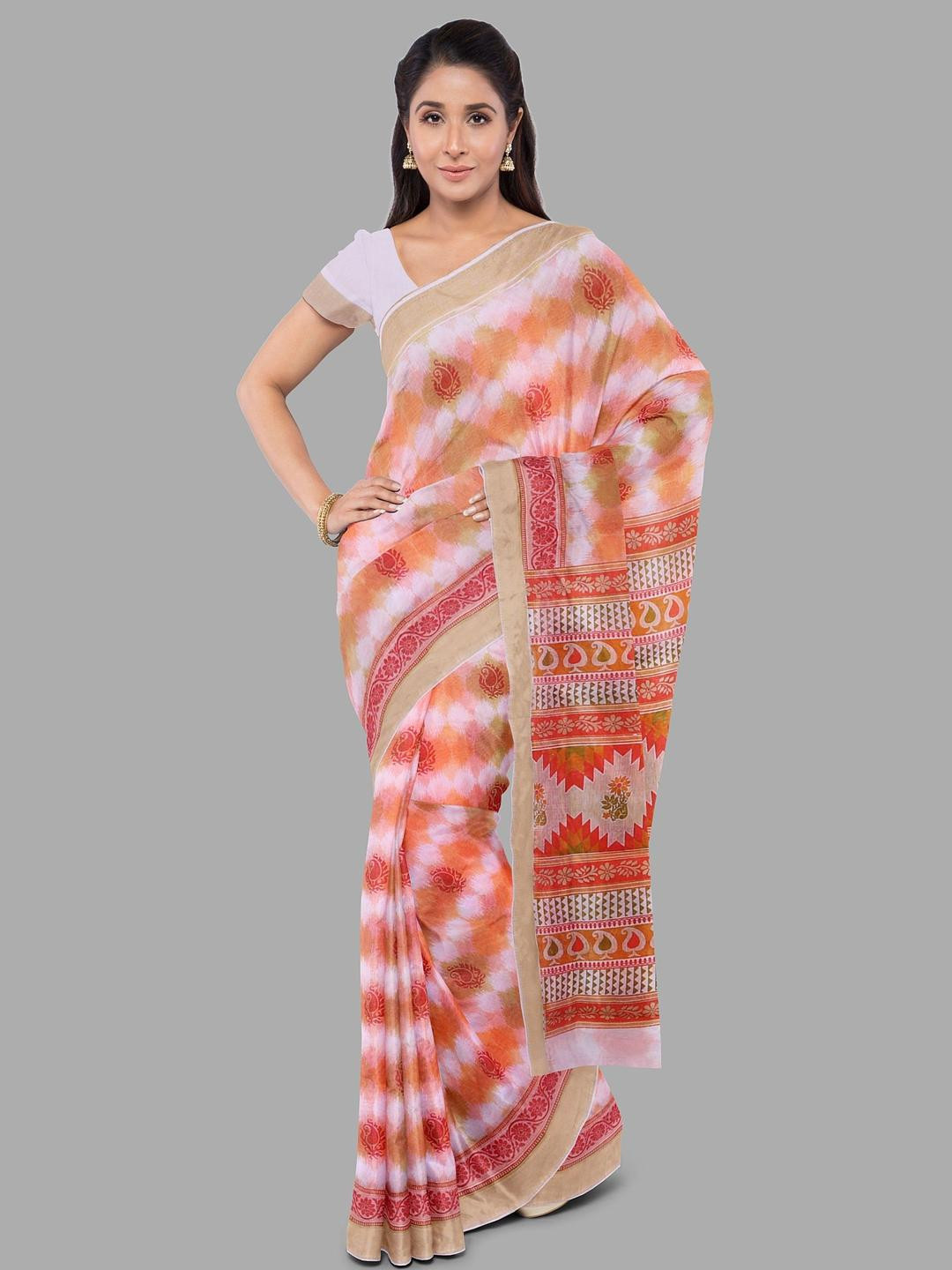 The Chennai Silks Women Ethnic Motifs Printed Gadwal Sarees