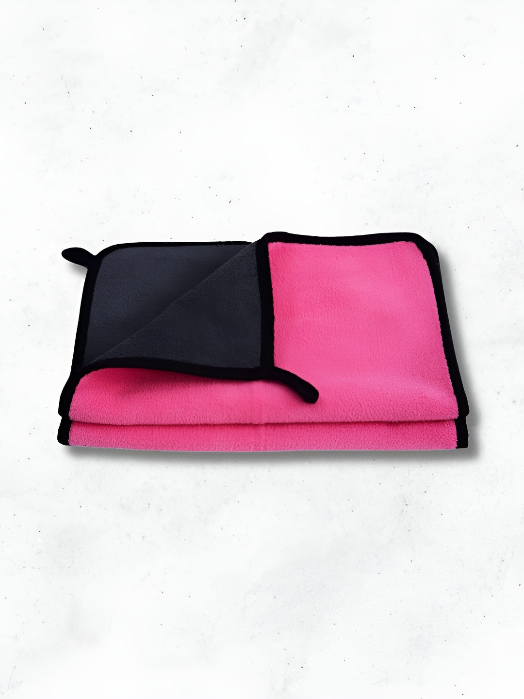 Fezora Pink & Black 2 Pieces Microfiber Cleaning Cloths