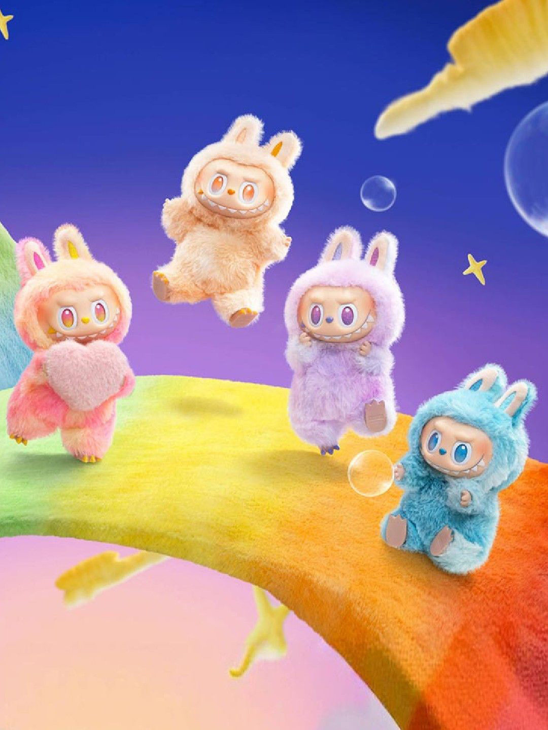 Poftik Blind Box Labubu Monsters Pendant Action Figure Labubu Doll Anime Figurine Assorted