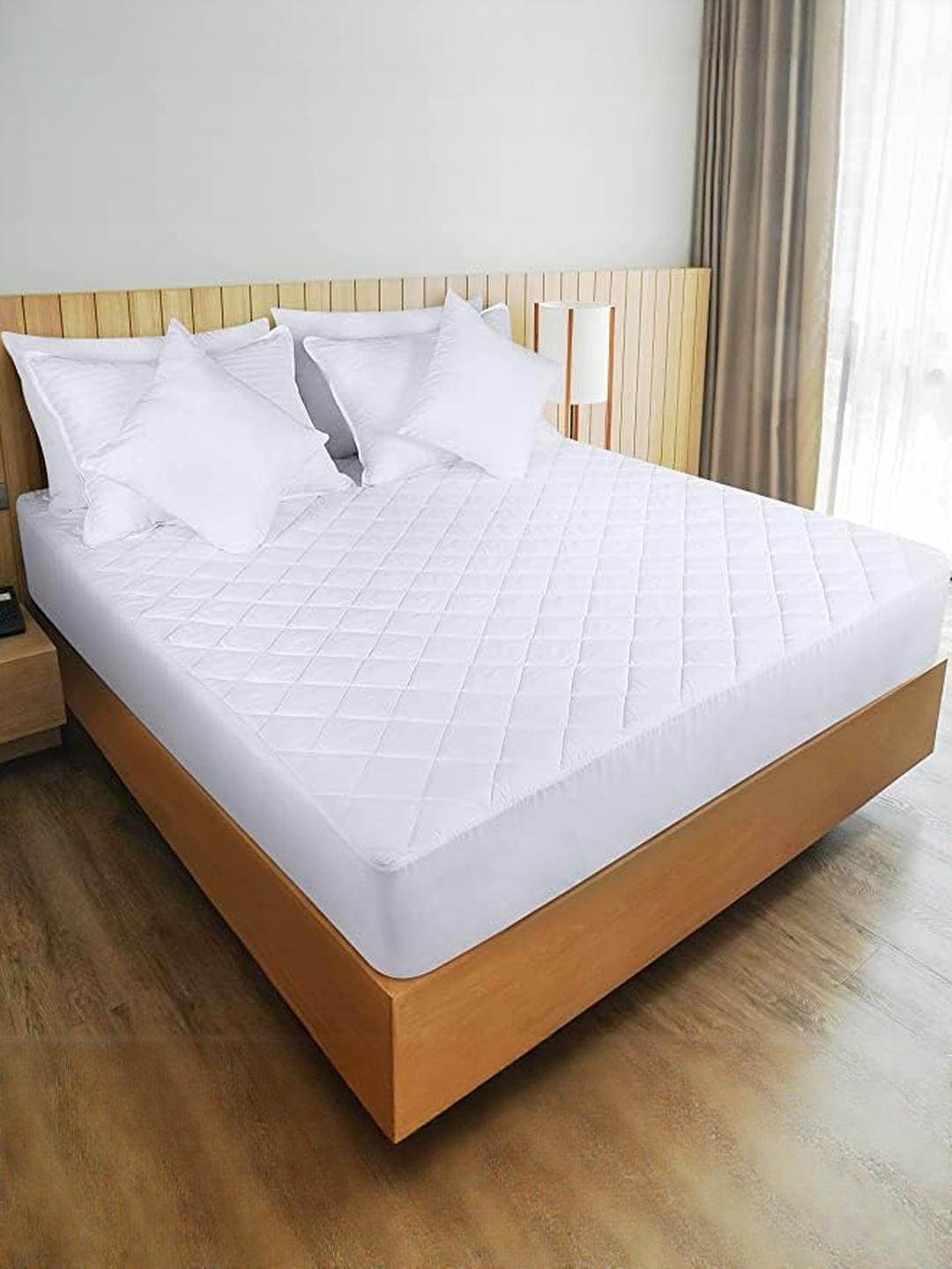 Doristyle 120 GSM Quilted Fitted King Size Waterproof & Hypoallergenic Mattress Protector