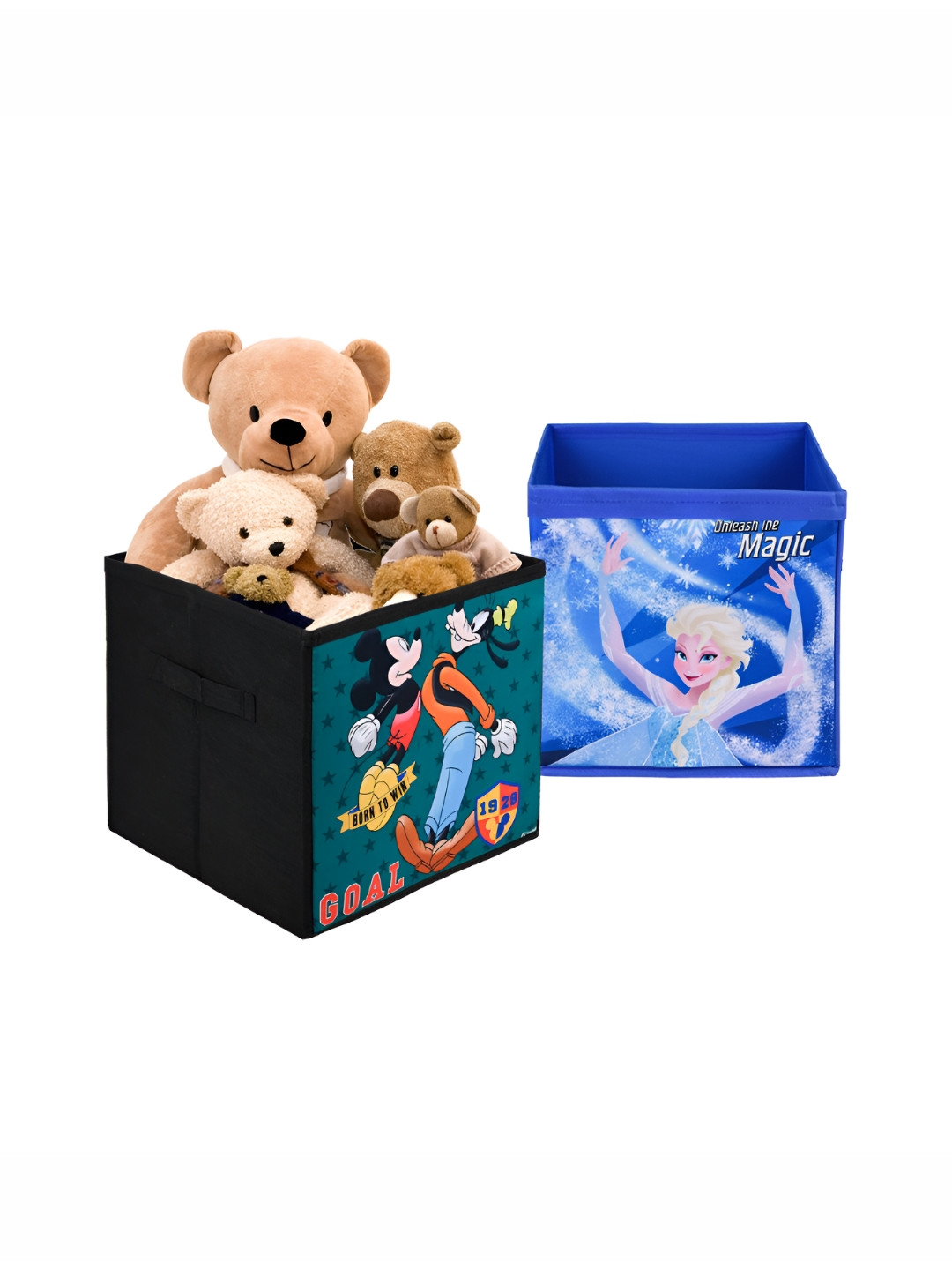 Aura Black & Blue 2 Pieces Drawer Organisers