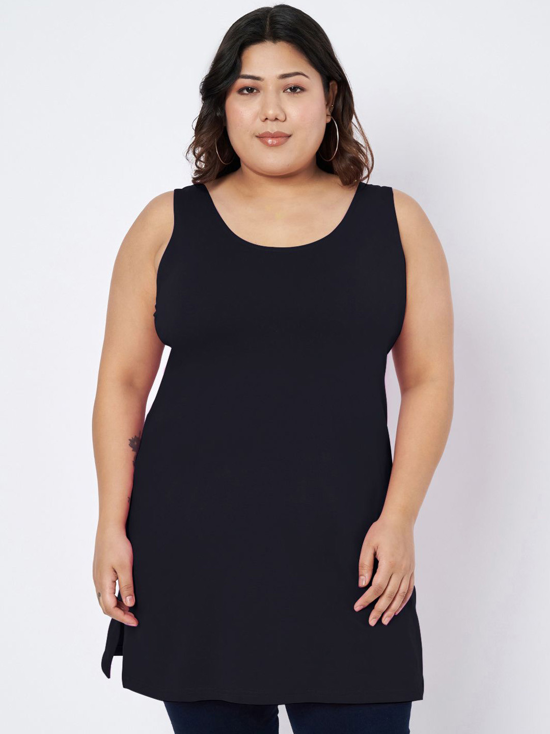 BRINNS Women Plus Size Round Neck Slips