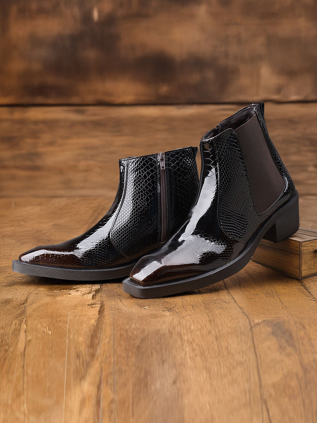 Bxxy Men's 2-Inch Heel Height Increasing Chelsea Boots
