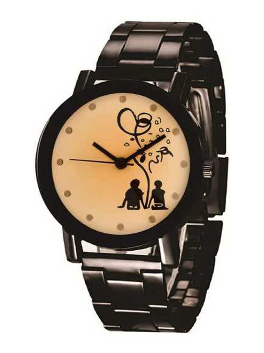 Miss Perfect Unisex Printed Dial & Leather Bracelet Style Straps Analogue Watch Cy4