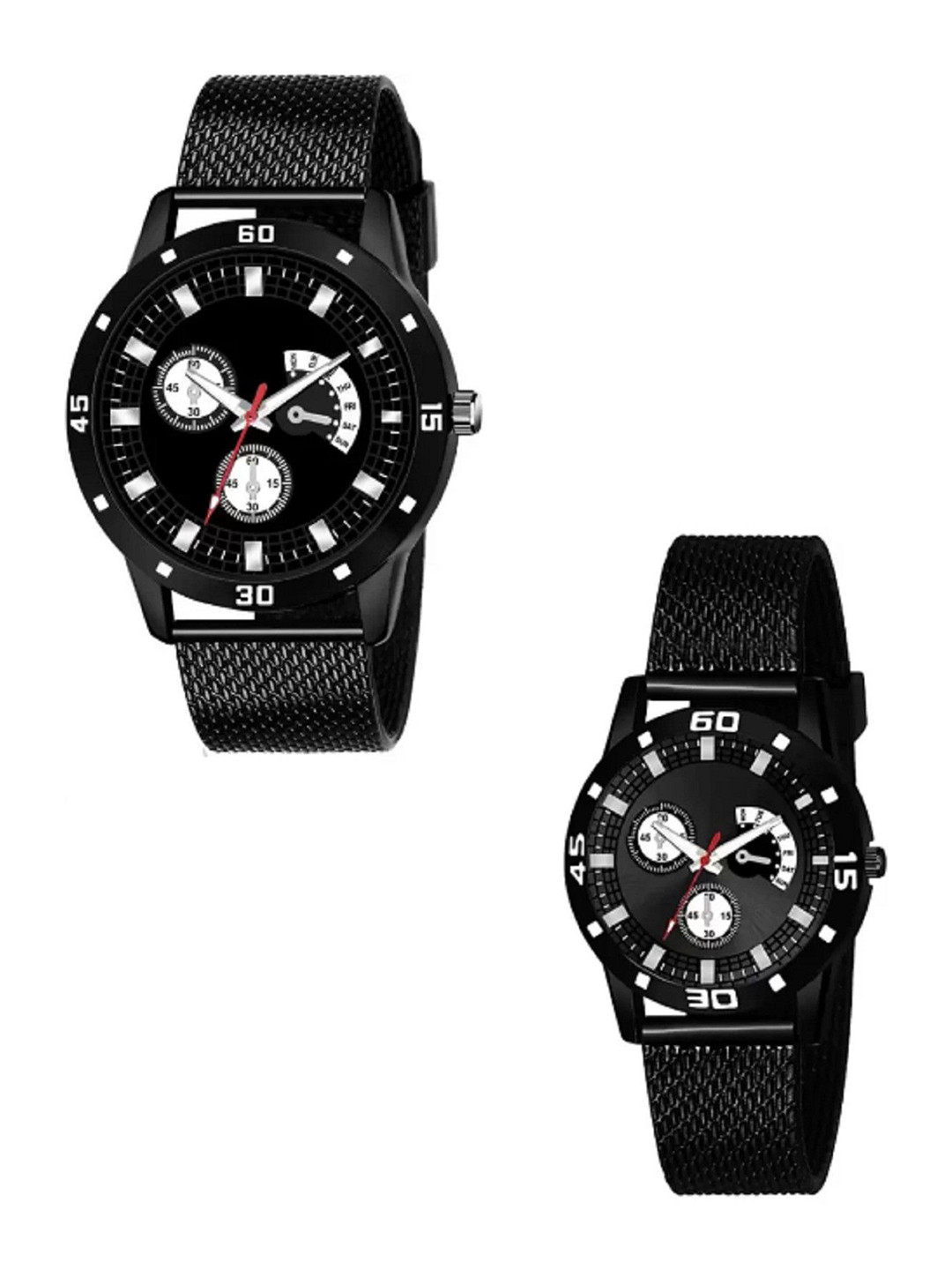Miss Perfect Unisex Embellished Dial & Bracelet Style Straps Analogue 2 Watch PL490