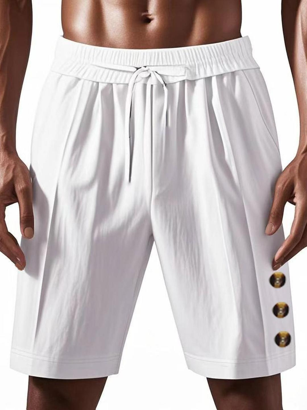 StyleCast x Revolte Men Low-Rise Linen Outdoor Shorts