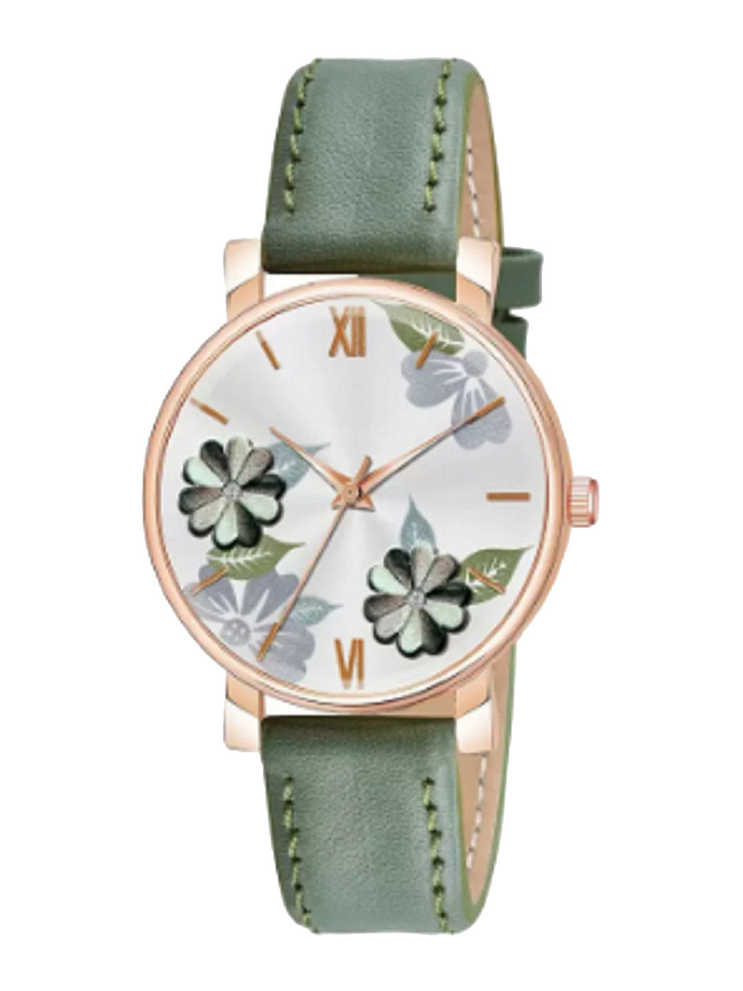 Miss Perfect Unisex Printed Dial & Leather Straps Analogue Watch LJ412