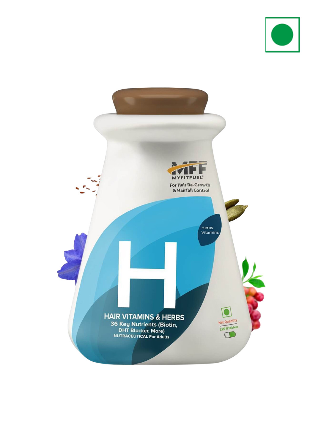 MyFitFuel Hair Vitamins + DHT Blocker- 120 Tablets