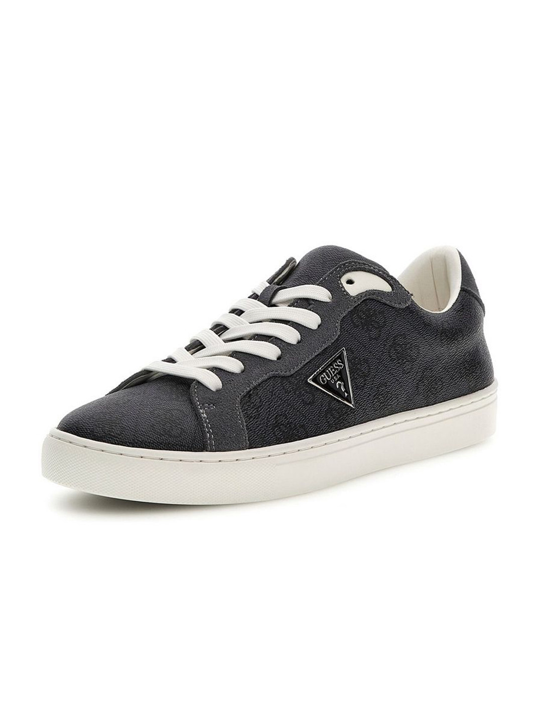 GUESS Men Colourblocked Lace-on Sneakers Shoes