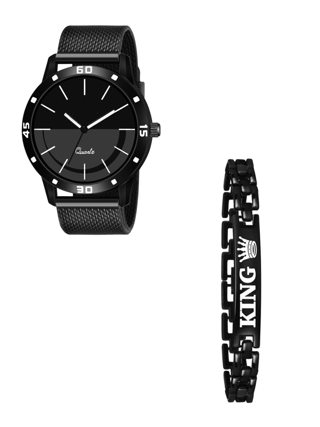 Miss Perfect Unisex Watch & Bracelet Gift Set QW200