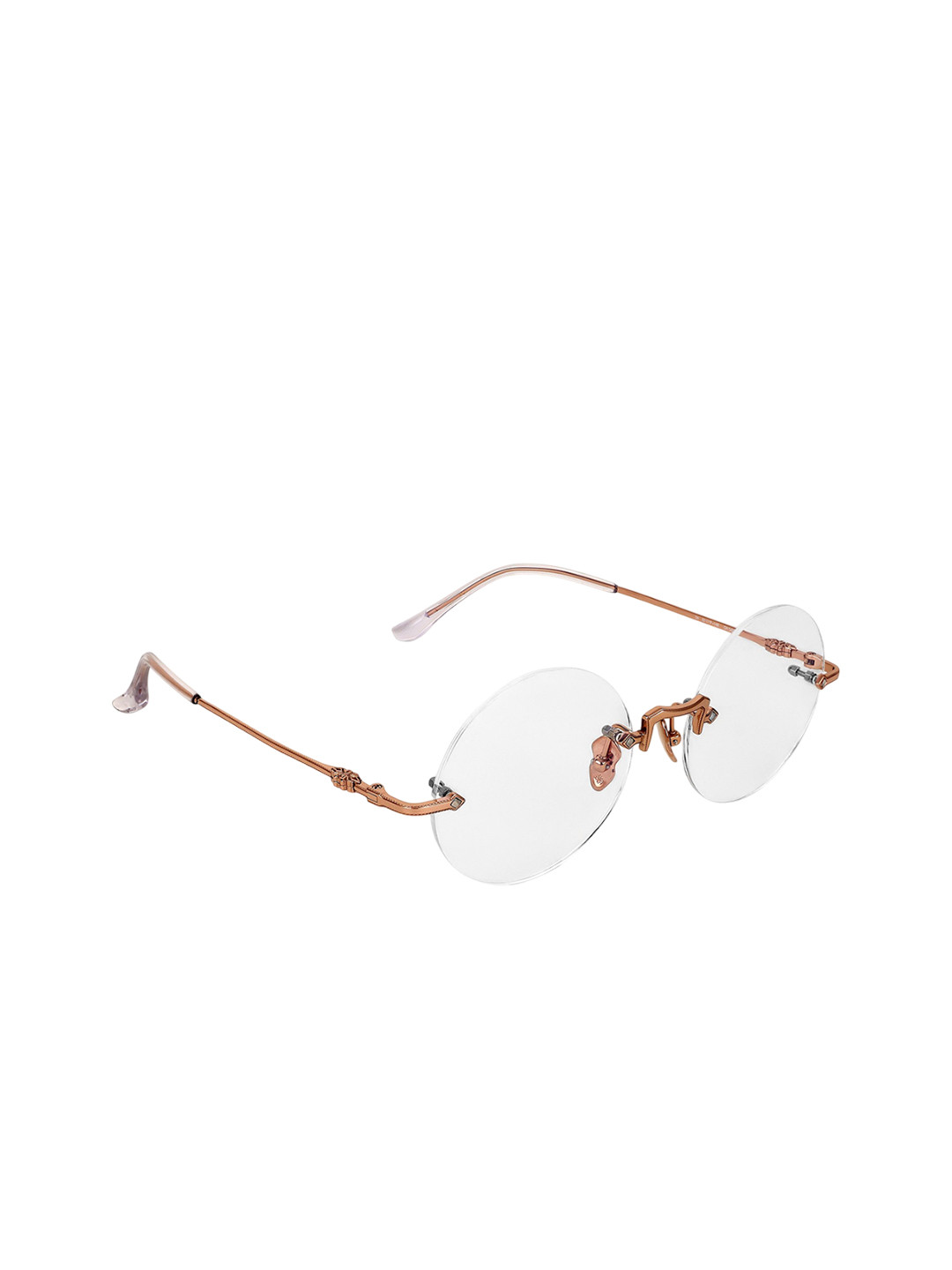 PELLE LUXUR Women Rimless Round Sunglasses With UV protection lens PLSG8166