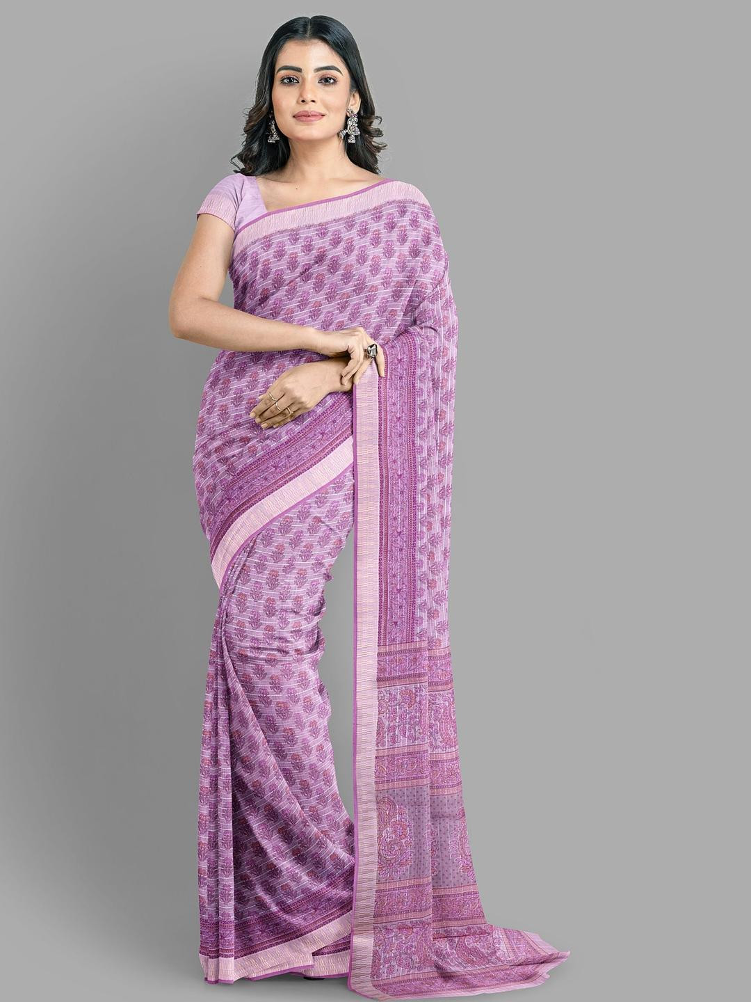The Chennai Silks Semi Gadwal Saree With  Blouse