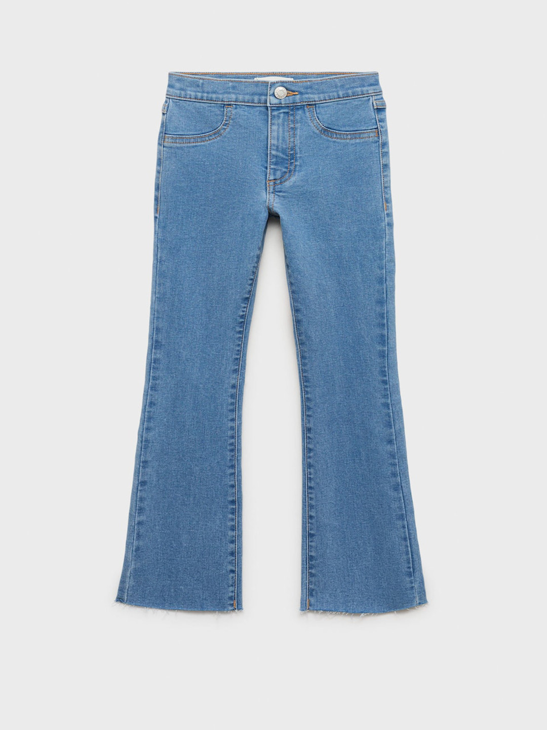Mango Kids Girls Bootcut Mid-Rise Stretchable Jeans