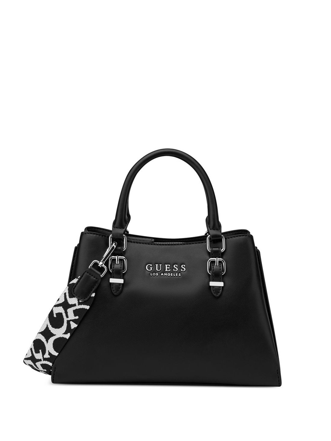 GUESS Buckle Detail Structured Satchel
