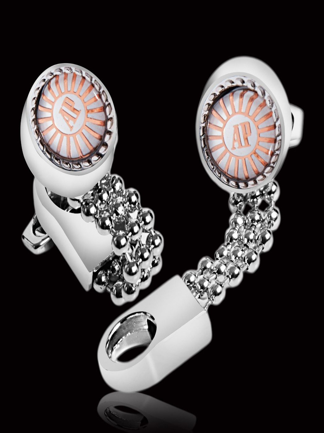 Curren Men Contemporary Cufflink Set