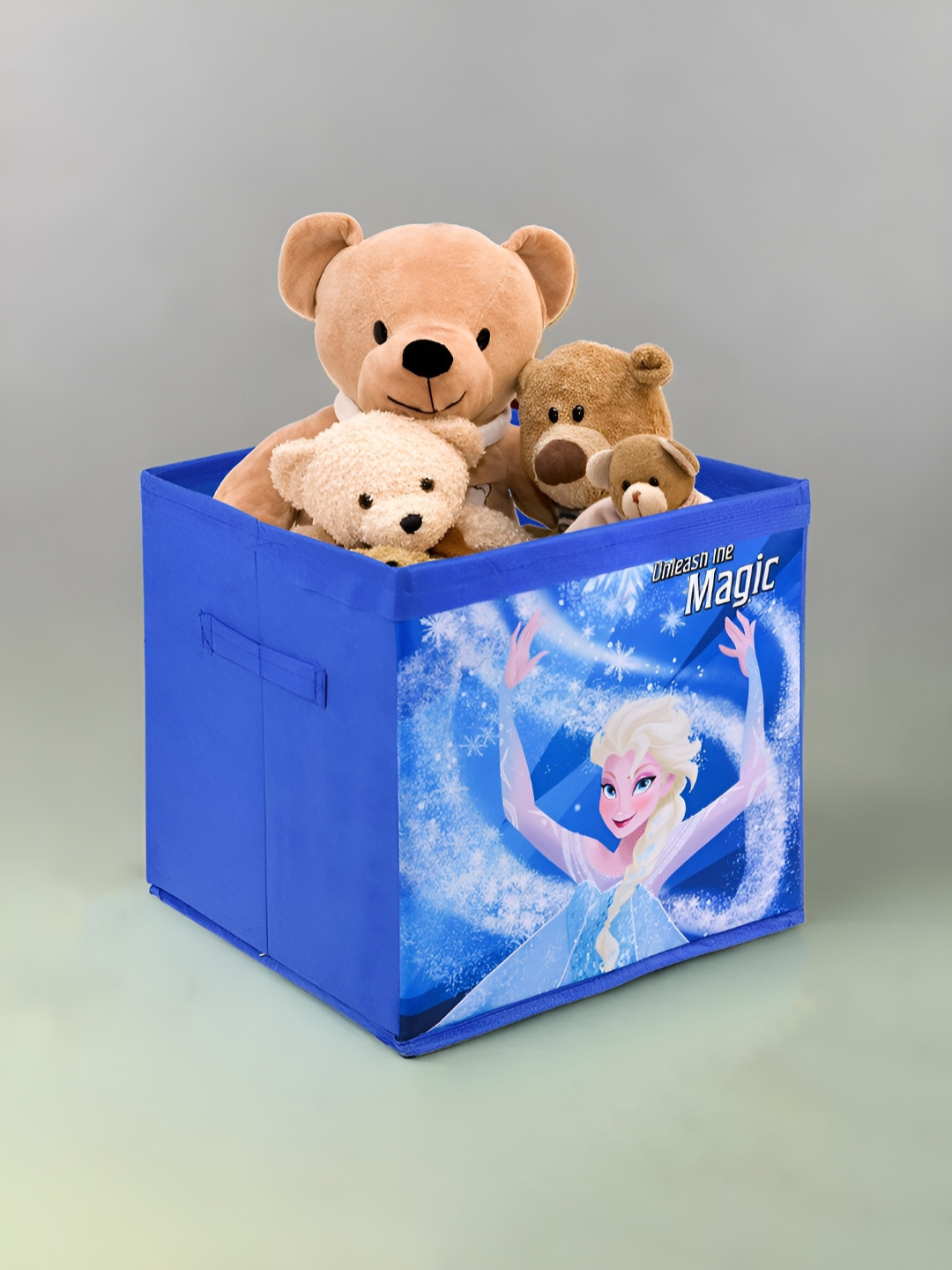 Aura Blue & White Frozen Disney Printed Multi-Utility Organiser