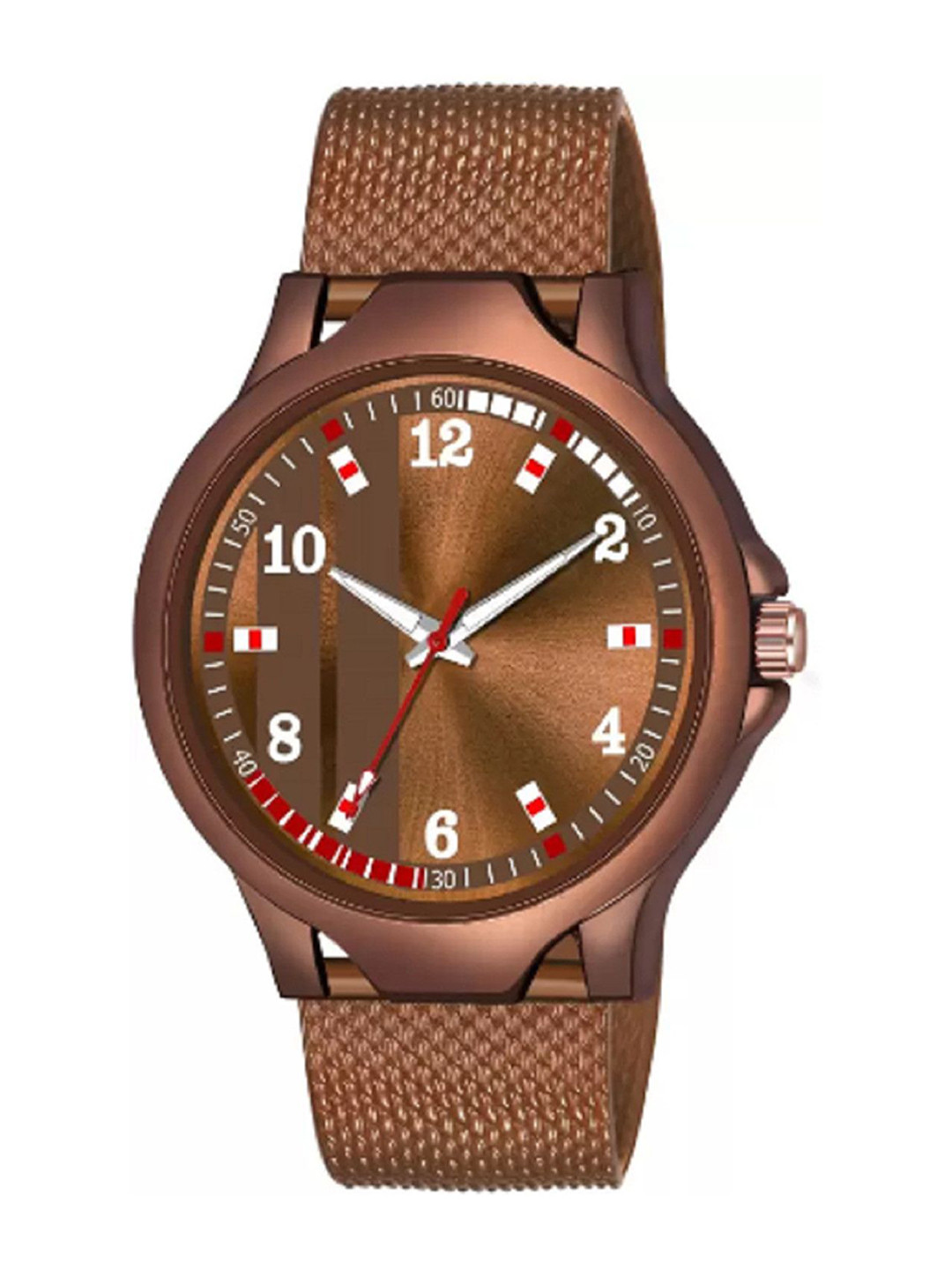 Miss Perfect Unisex Printed Dial & Leather Bracelet Style Straps Analogue Watch jk1032