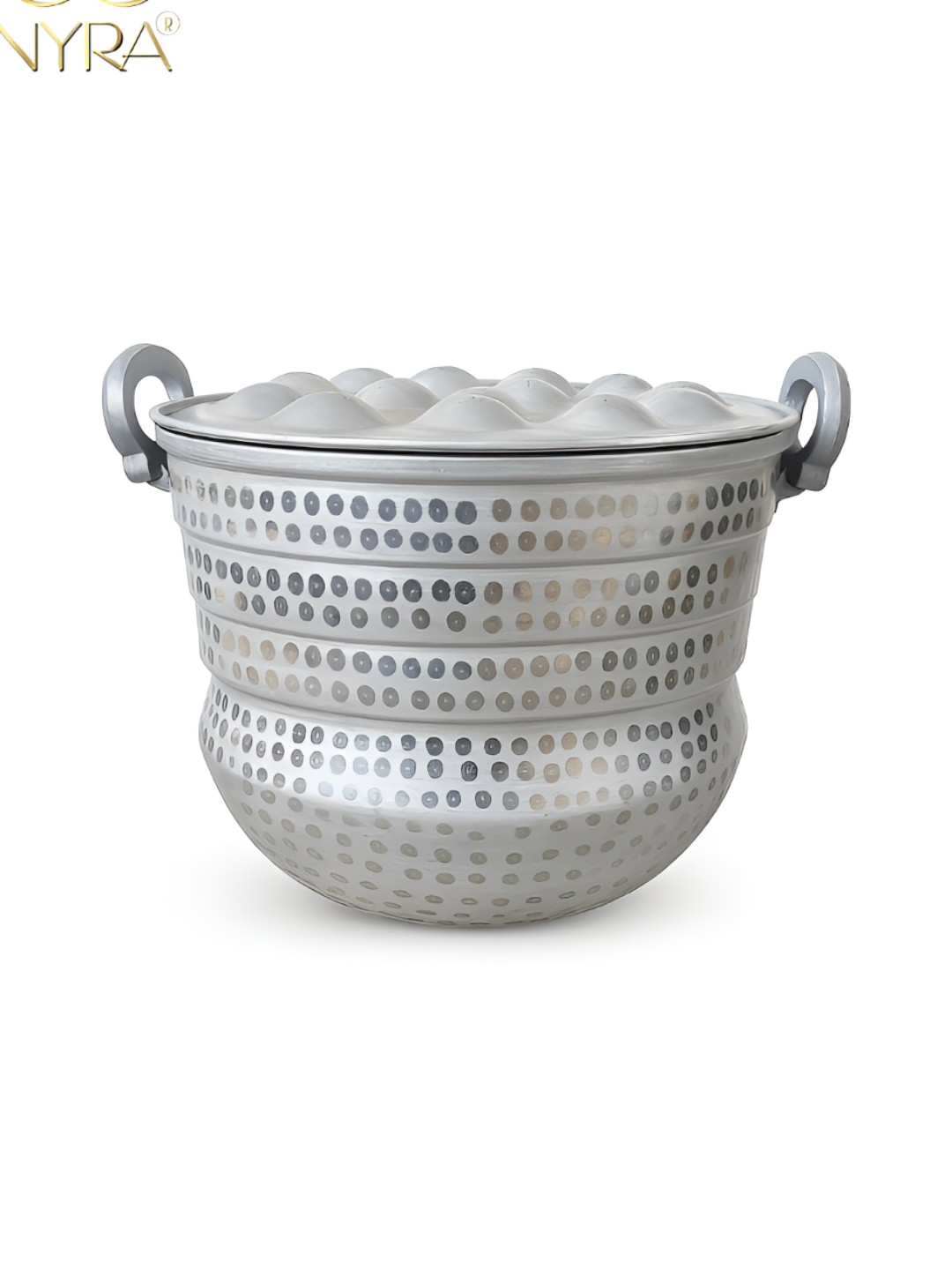 Nyra Kitchenware Silver-Toned Aluminium Dishwasher Safe Idli Maker