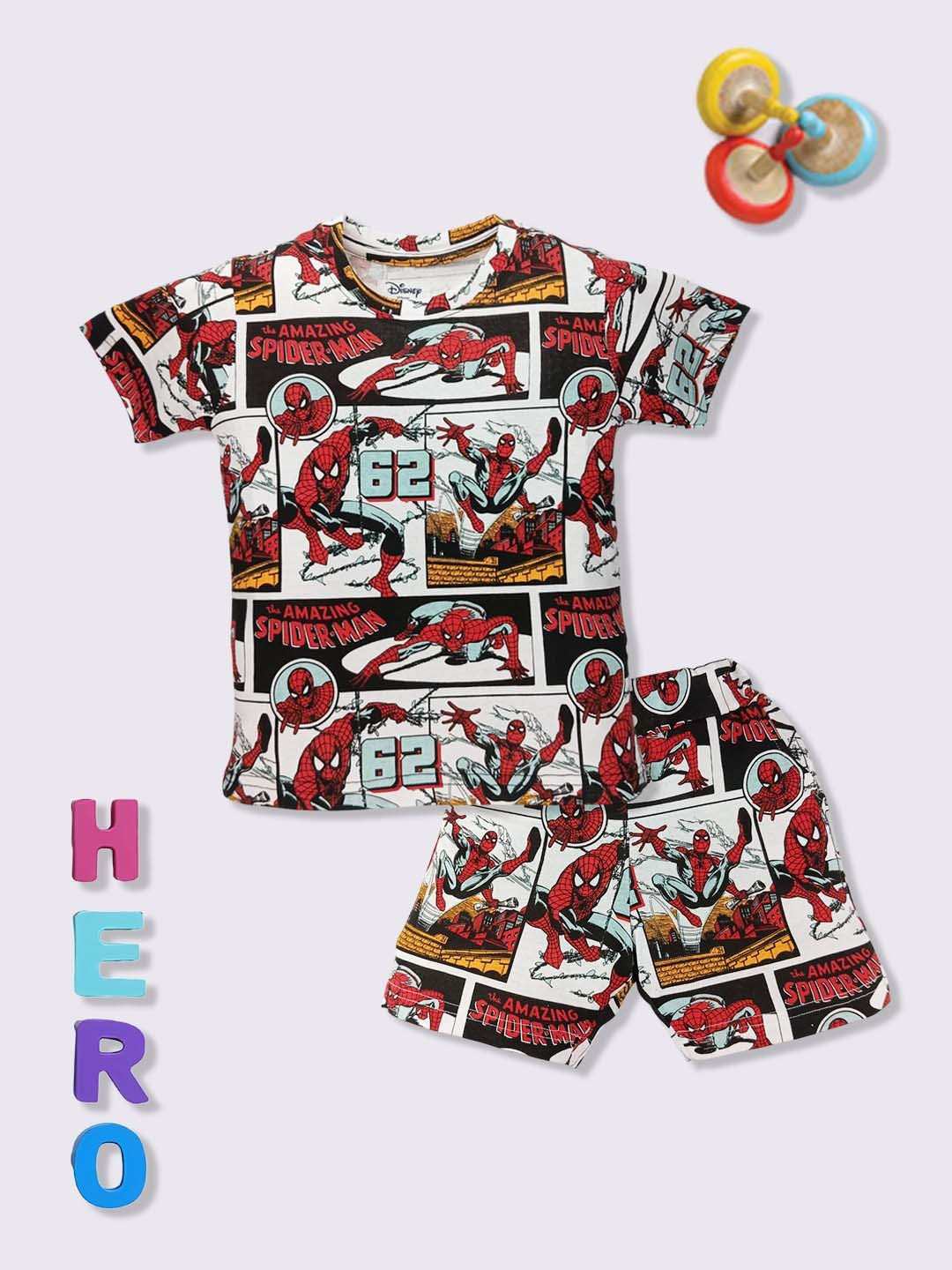 YK Disney Boys Printed T-shirt with Shorts