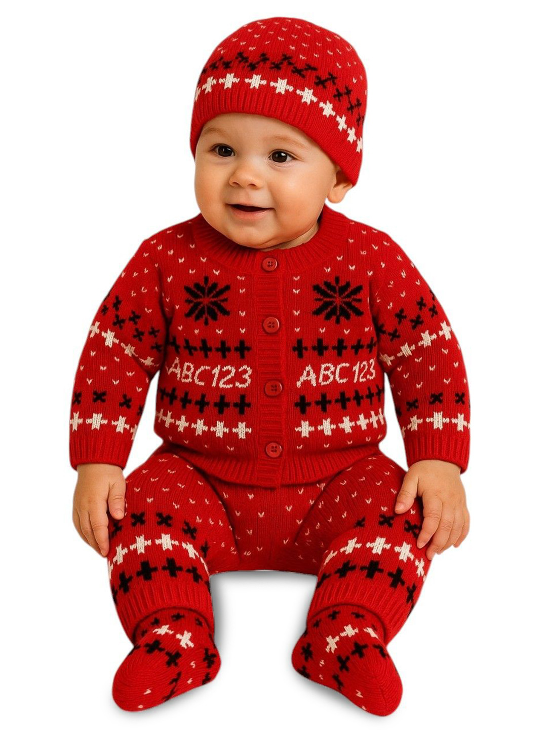 Shakubhar Kids Self-Design Pure Cotton Baby Apparel Gift Set