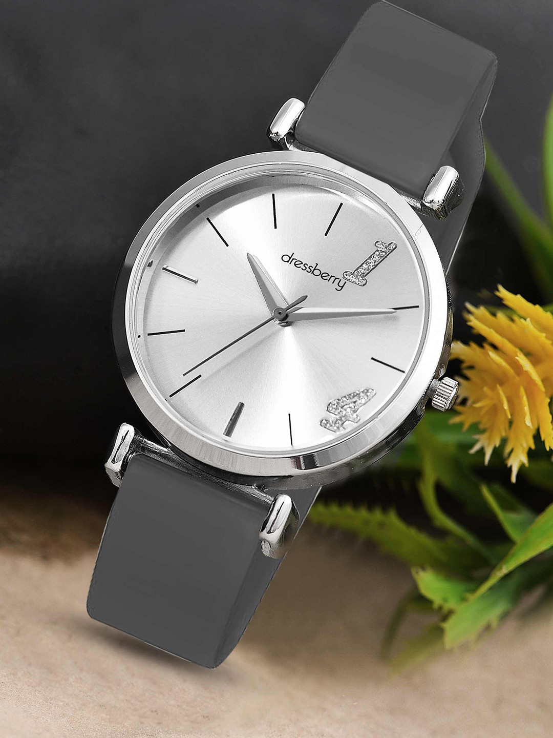DressBerry Women Silicon Straps Analogue Watch DB-LR002-SLV-STRP