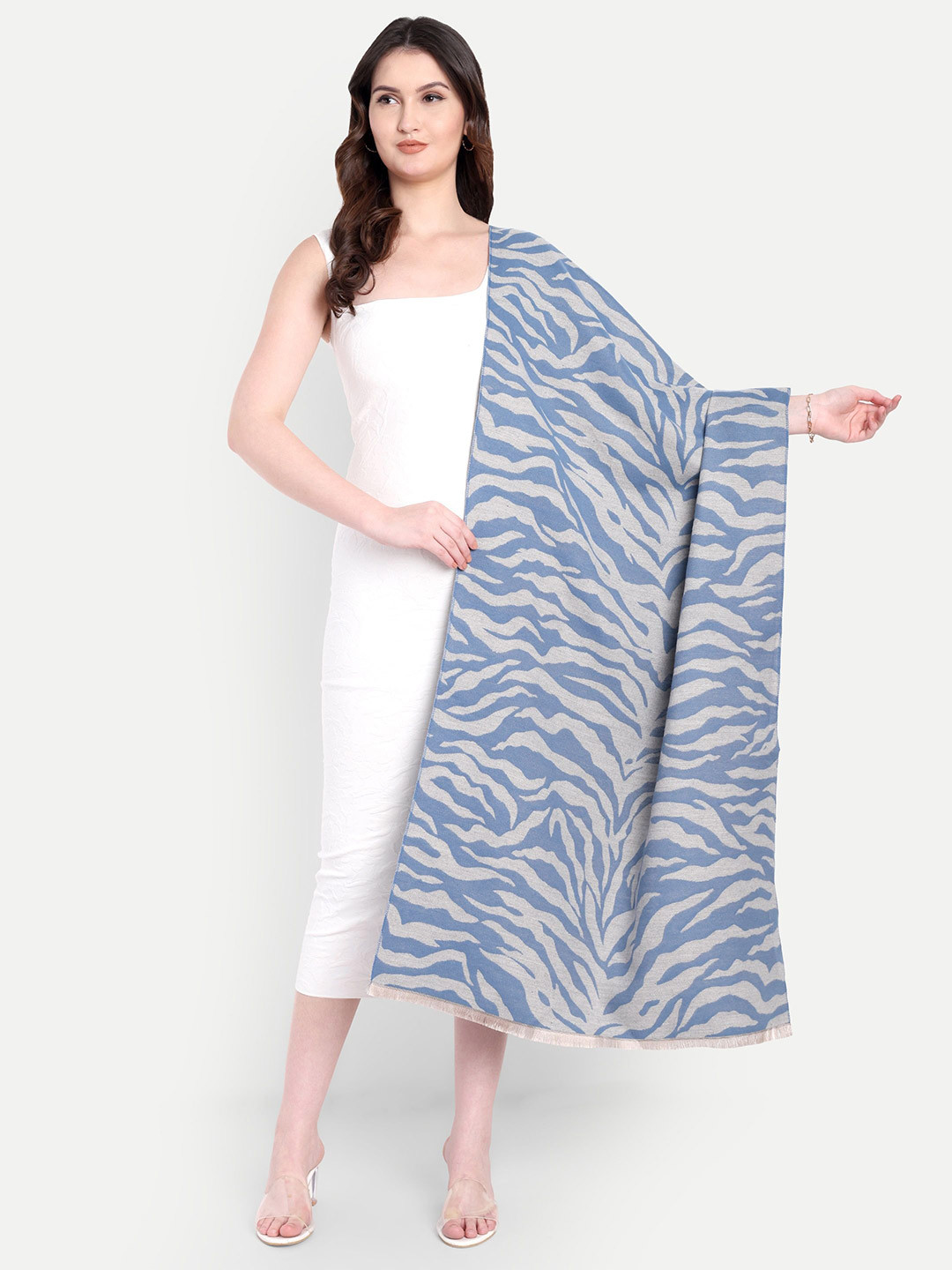 Knitkala Women Animal Printed Stole