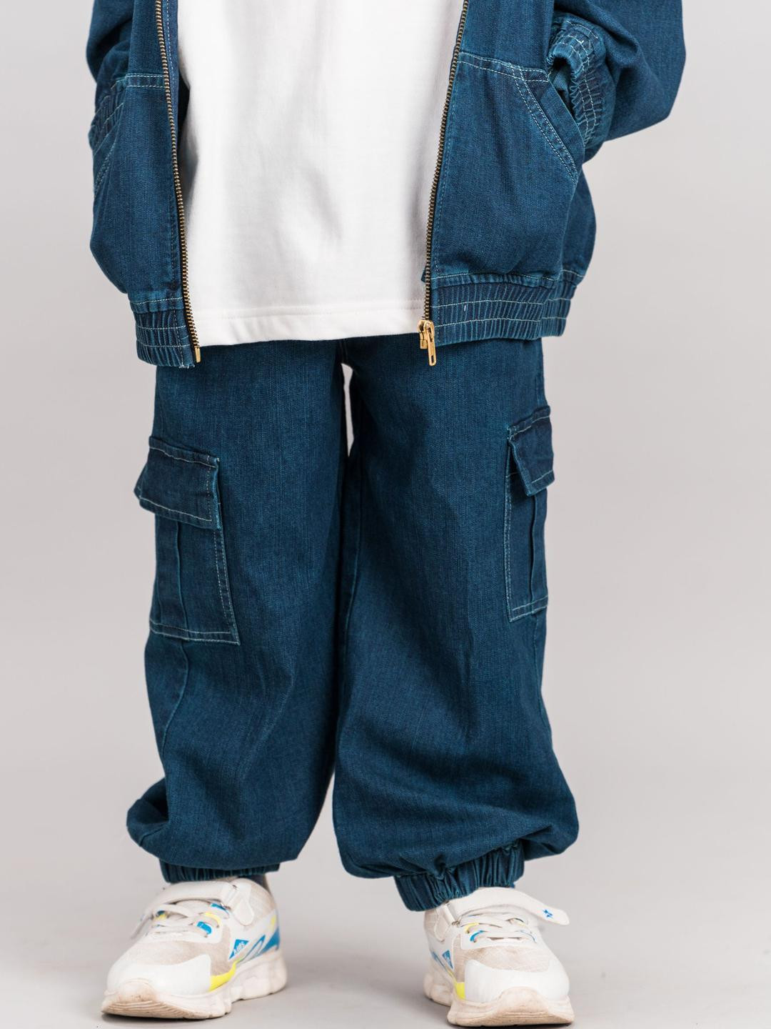 HIMMEL Boys Denim Loose fit Jogger Comfort Trousers