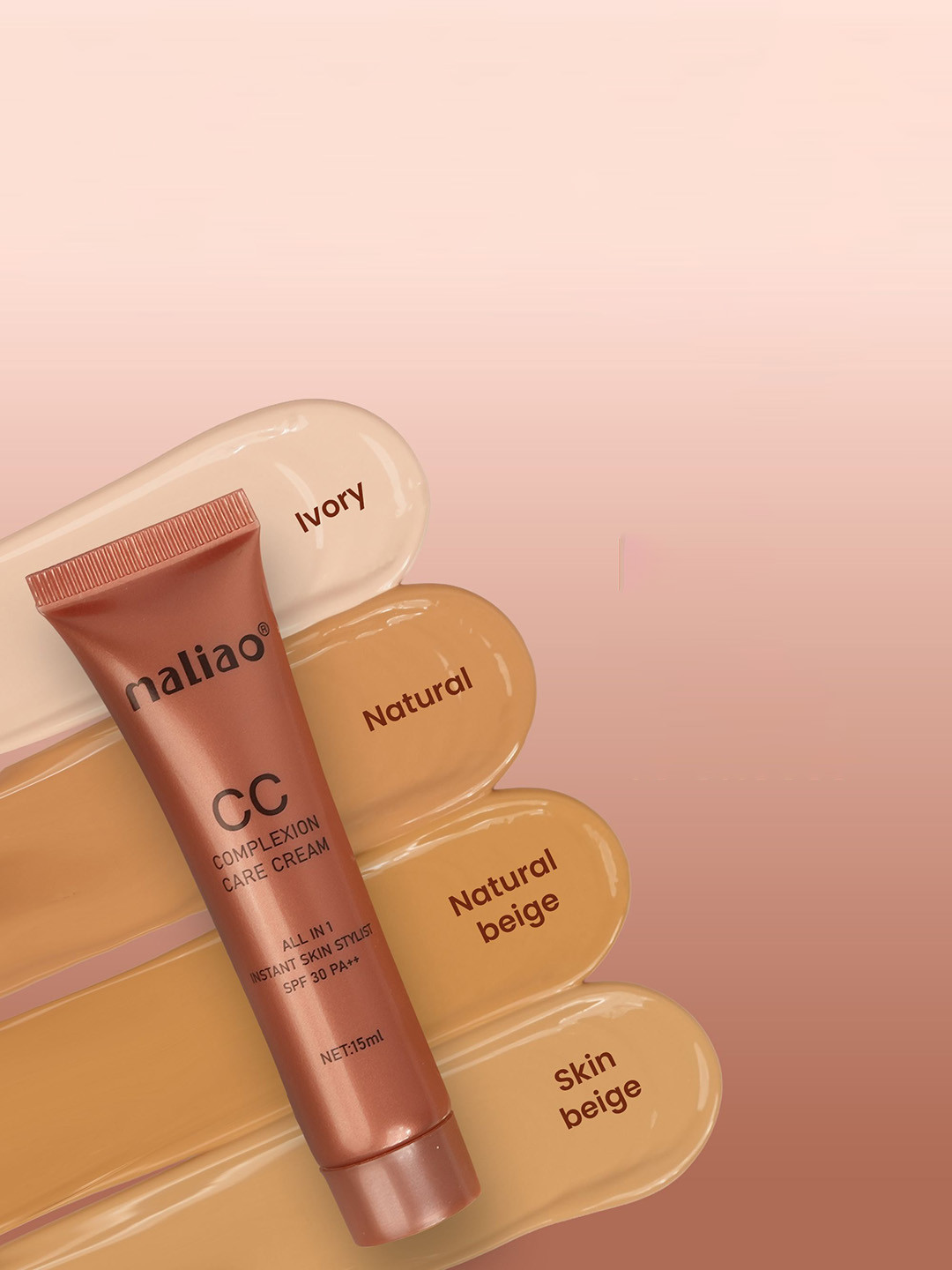 Maliao CC Complexion Care Cream - 15 ml - Natural Beige Shade - 03