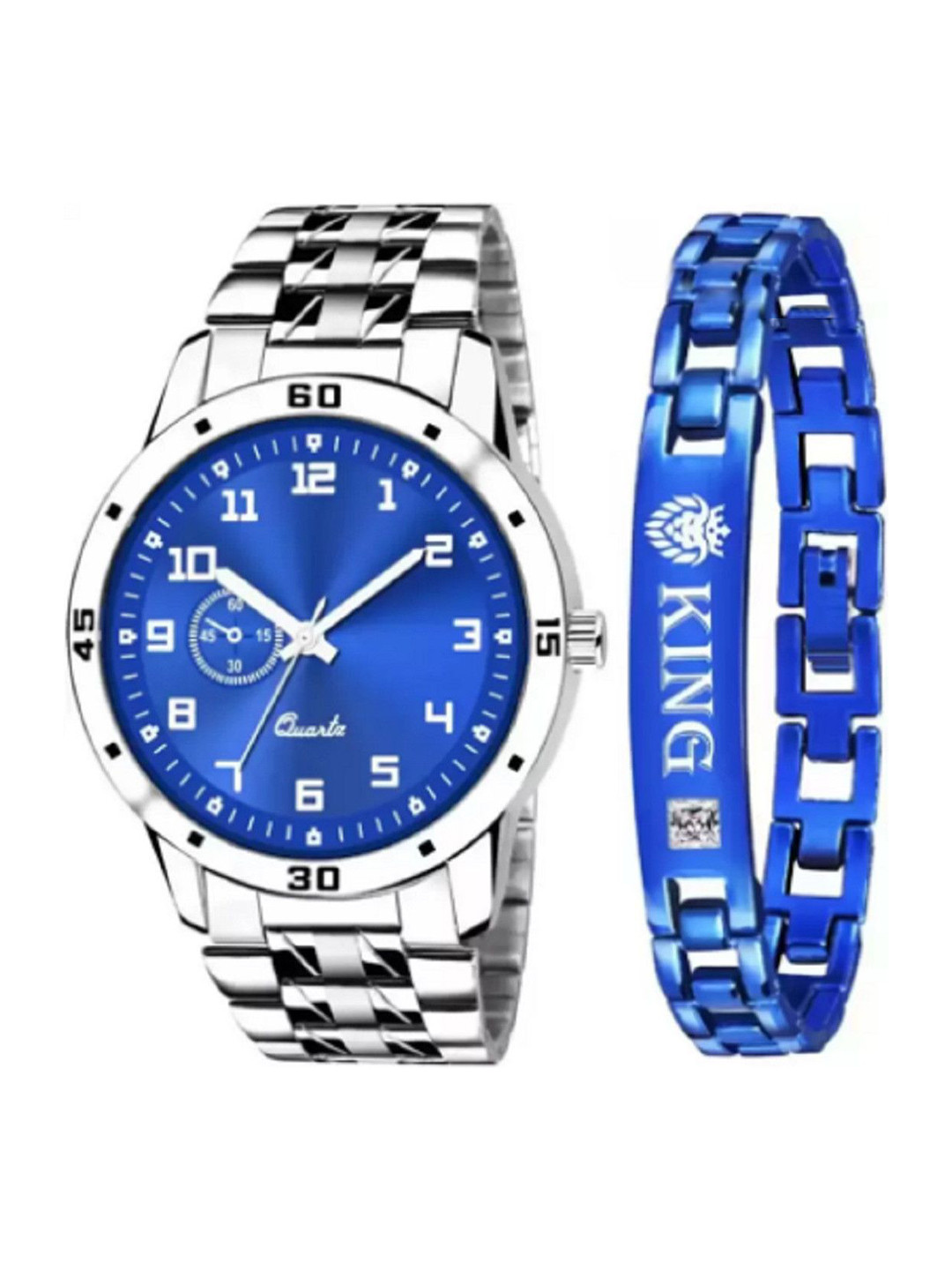 Miss Perfect Men Watch & Bracelet Watch Gift Set jk_526