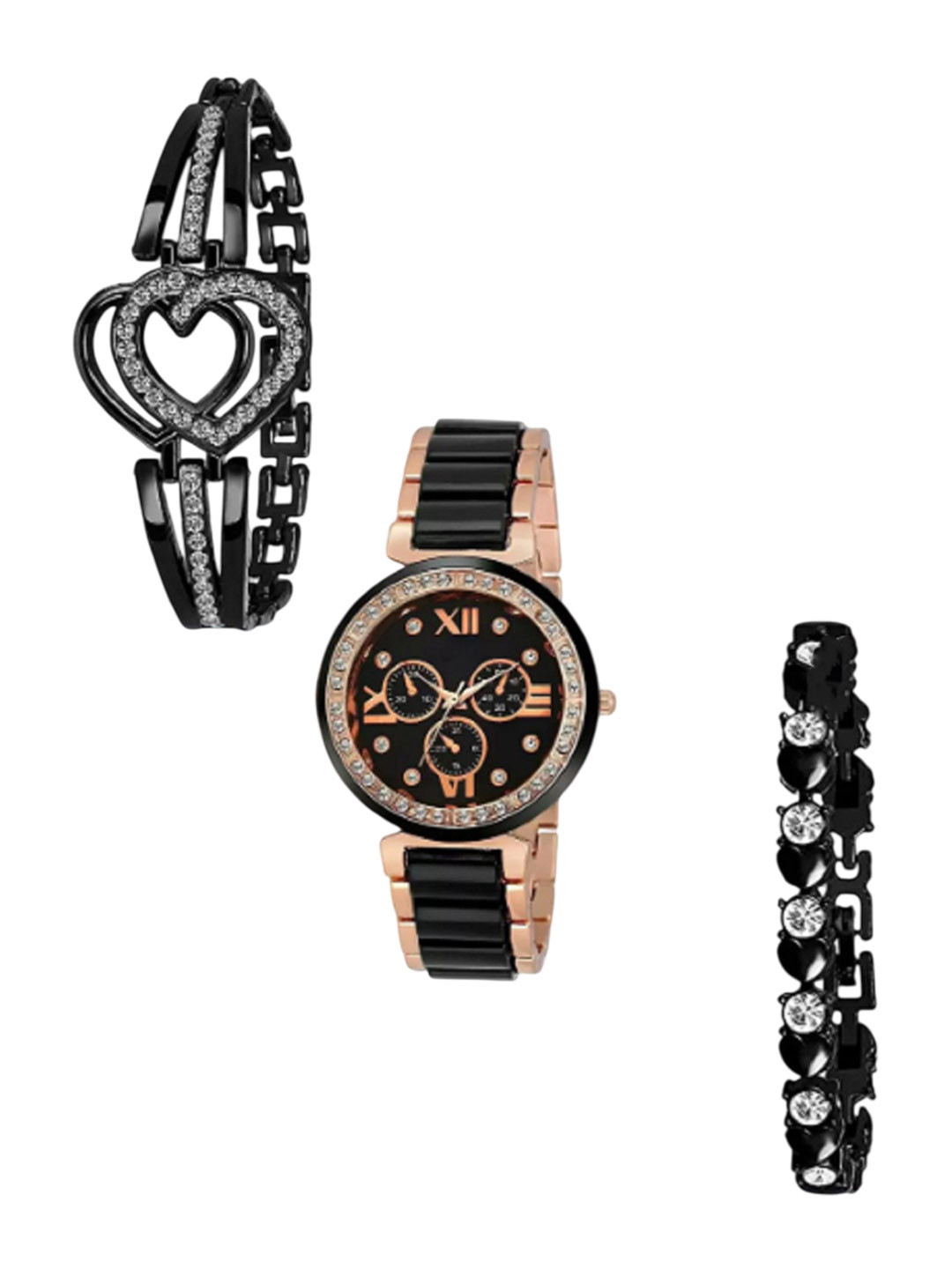 Miss Perfect Unisex Bracelet Style Straps Analogue Watch With Bracelet LJ359