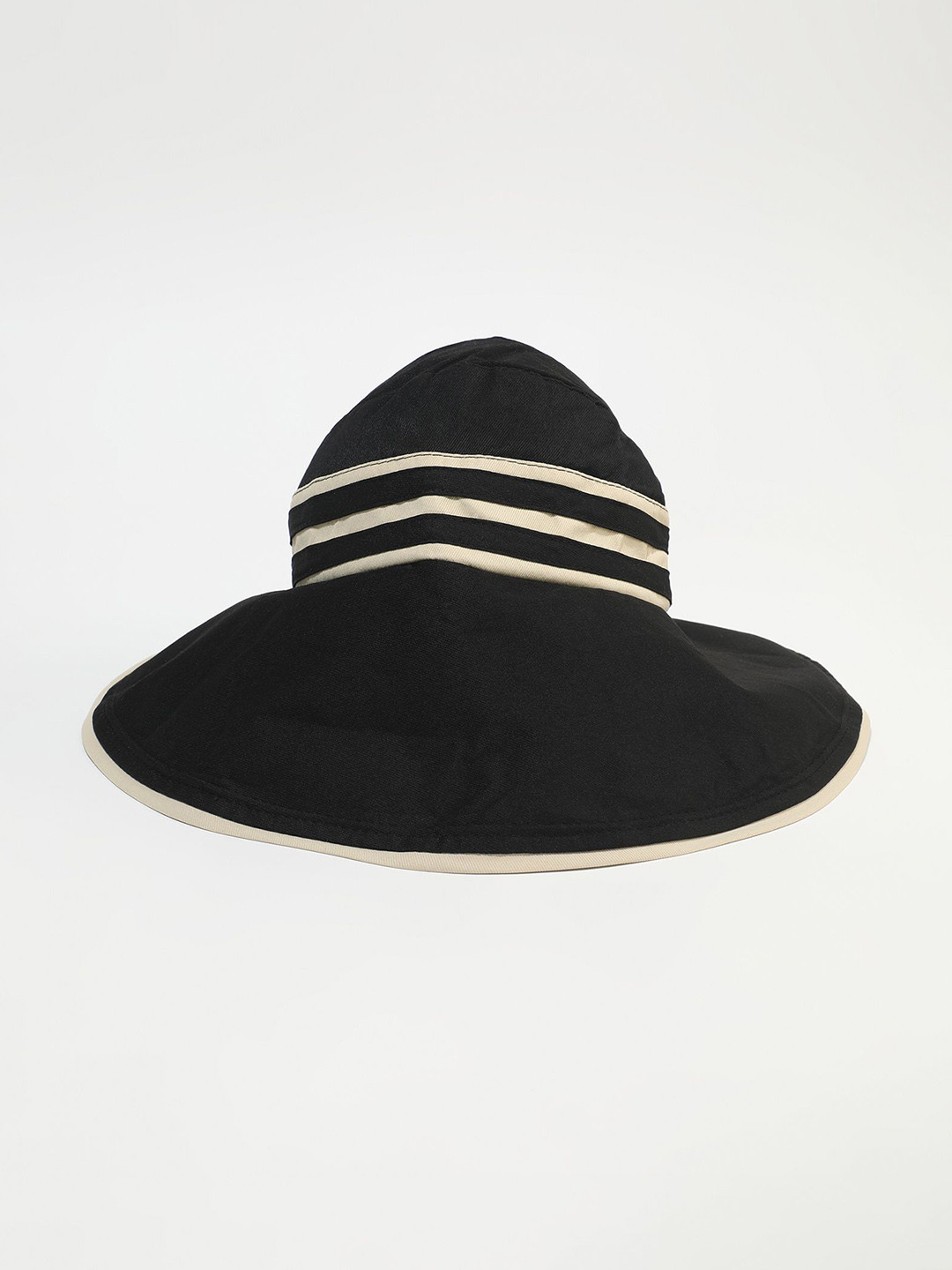 LULU & SKY Women Striped Cotton Visor Cap