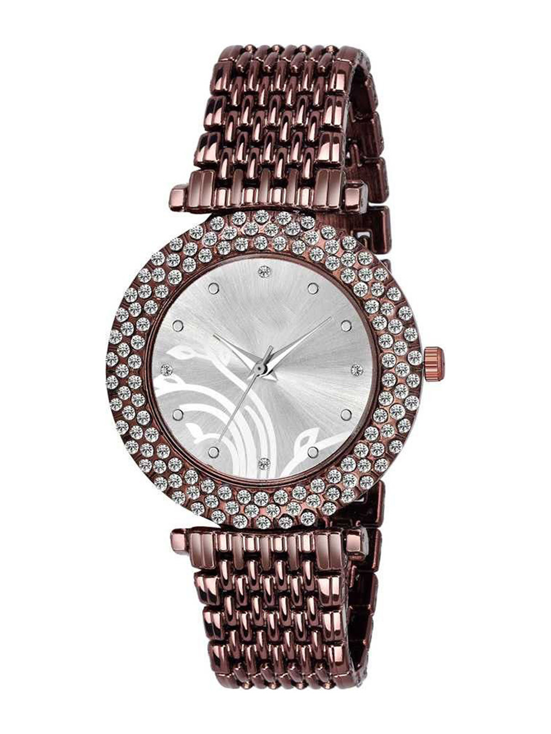 Miss Perfect Women Embellished Dial & Bracelet Style Straps Analogue Watch ar1120