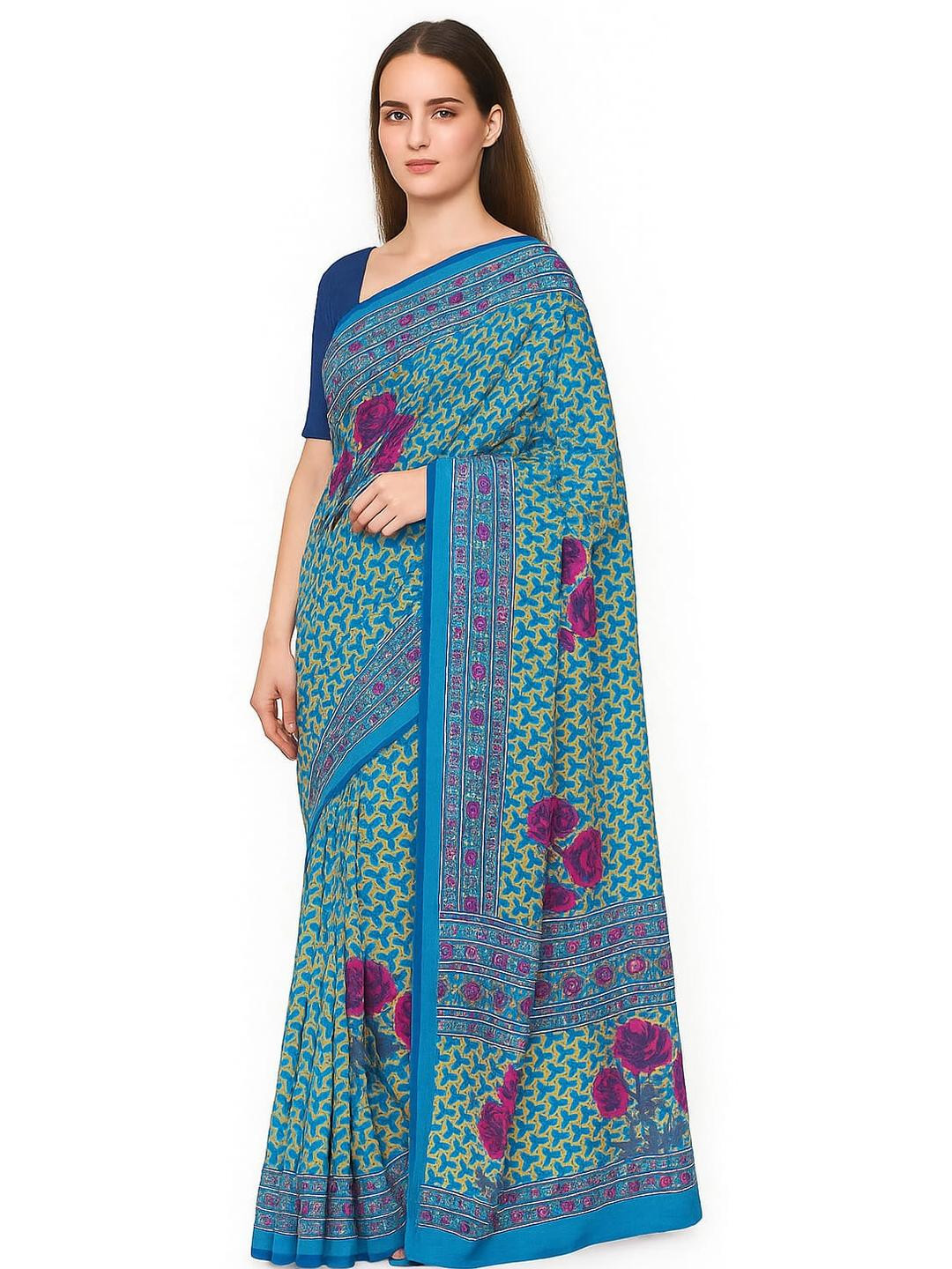 Silakaari Blue  Banarasi Sarees