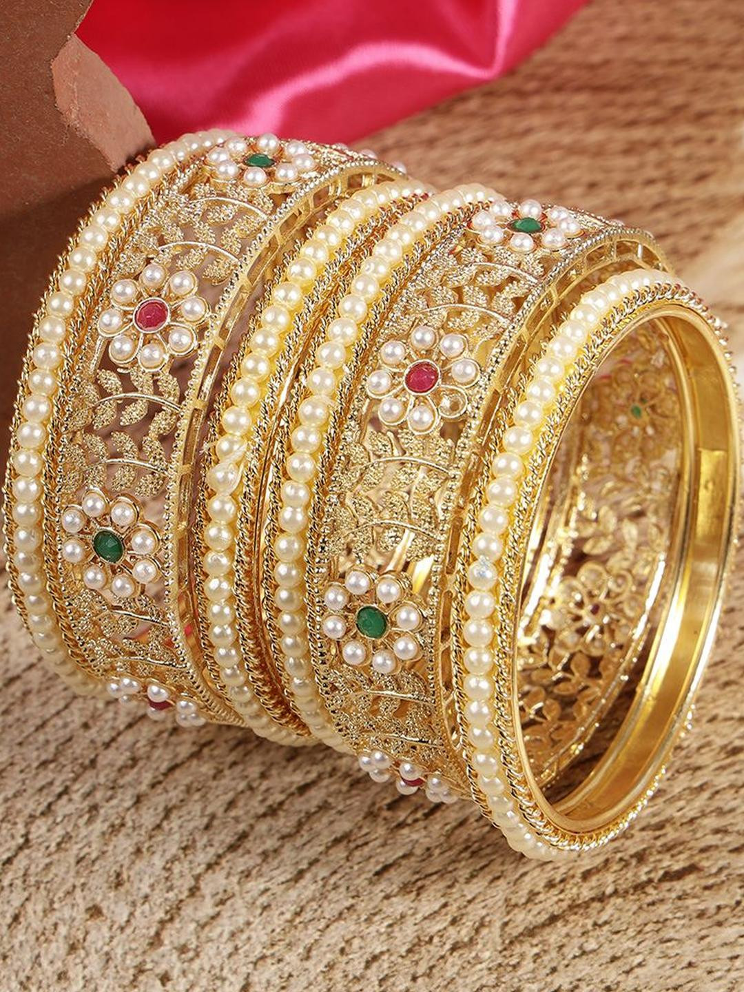 Sukkhi Women Set of 6 Artificial Stones and Beads Bangles Sets