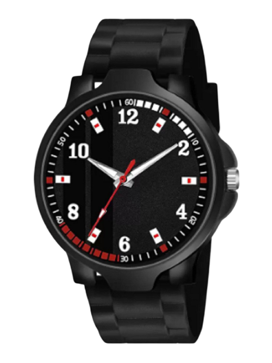 Miss Perfect Men Printed Dial & Textured Straps Analogue Watch AC160