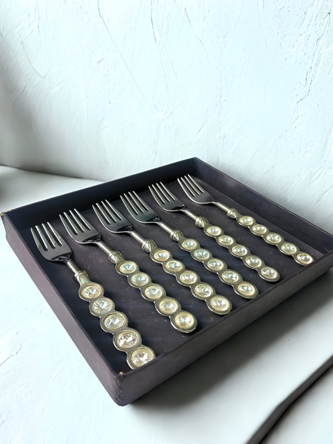 THE HOME CO. 6 Pieces Stainless Steel Dessert Fork