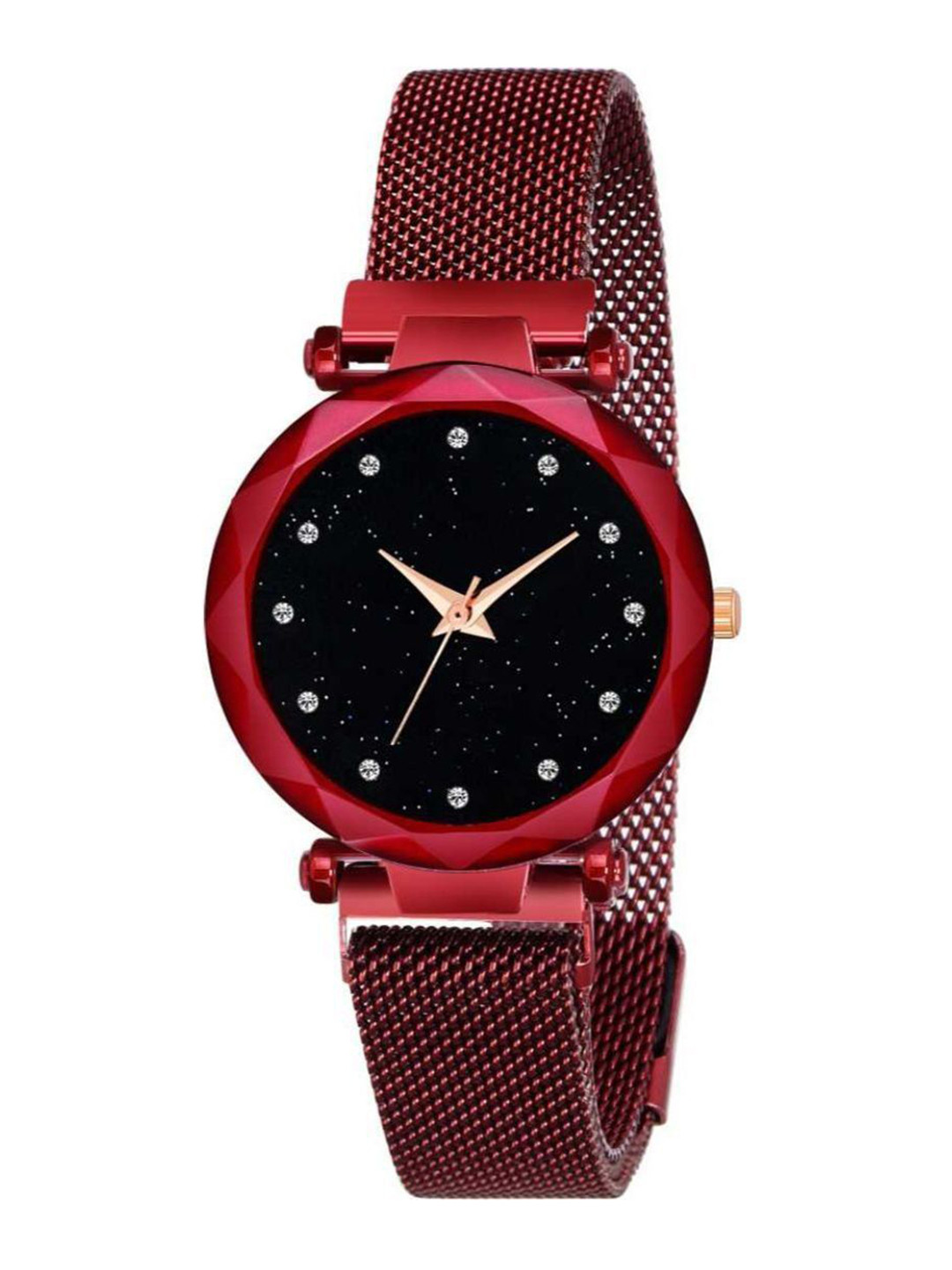 Miss Perfect Unisex Embellished Dial & Bracelet Style Straps Analogue Watch PayM302