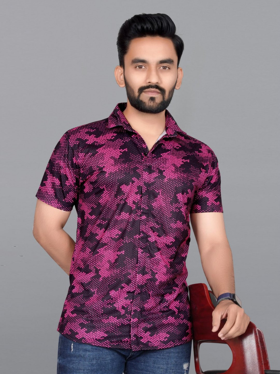 ROAD RIDER Men Geometric Printed Slim Fit Shirt