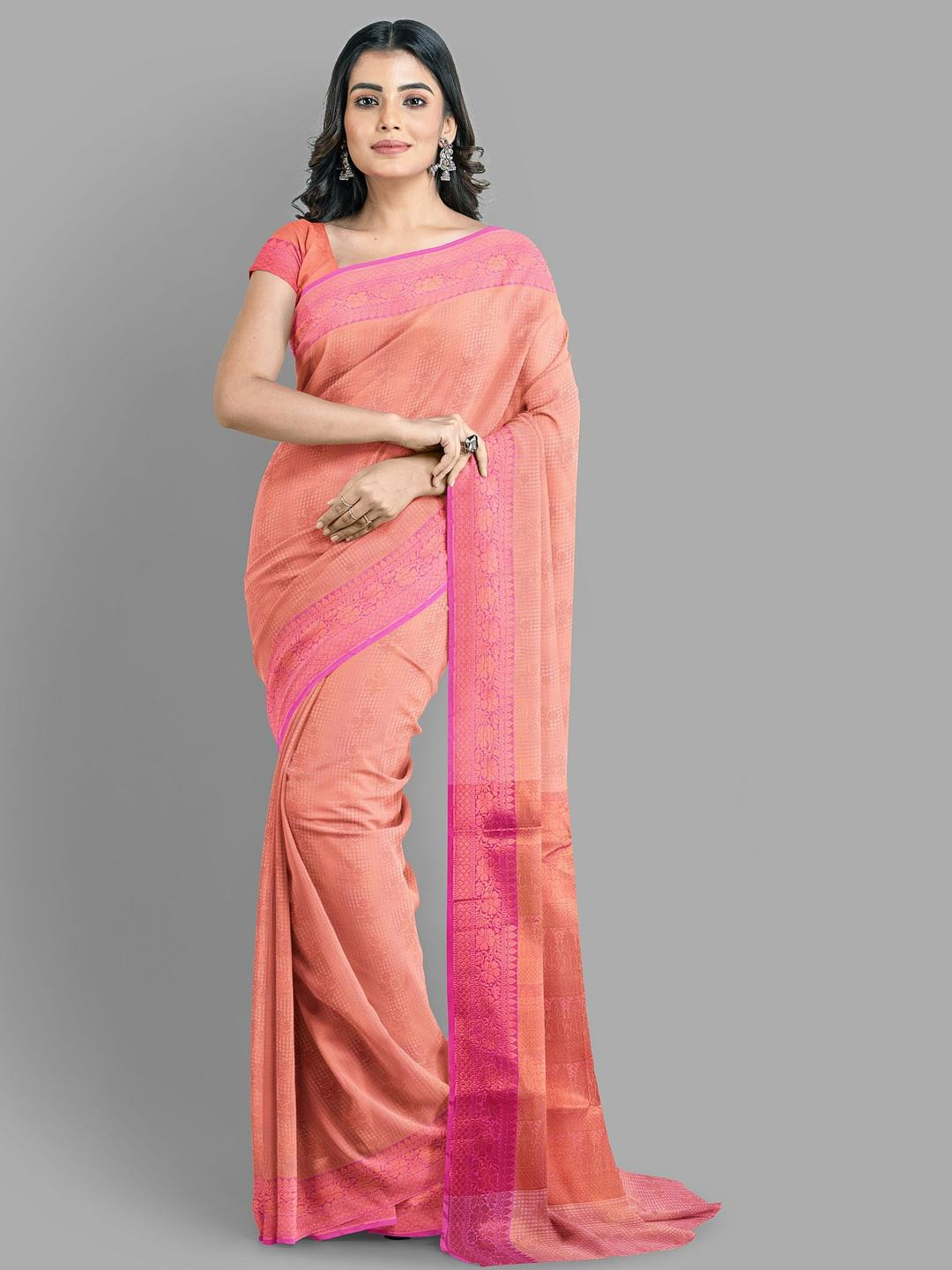 The Chennai Silks Bengali Garad Saree