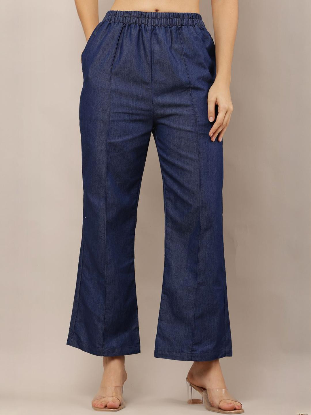 Aasma Creatives Women Mid-Rise Regular Trousers